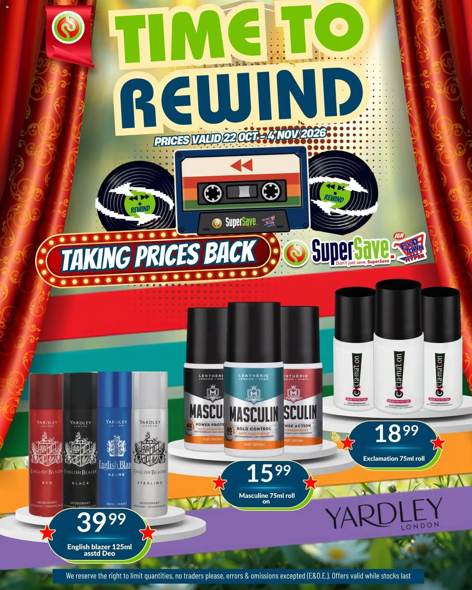 New Super Save catalogue – valid from 22/10/2026 | Page: 48 | Products: Blazer, Deodorant, Antiperspirant