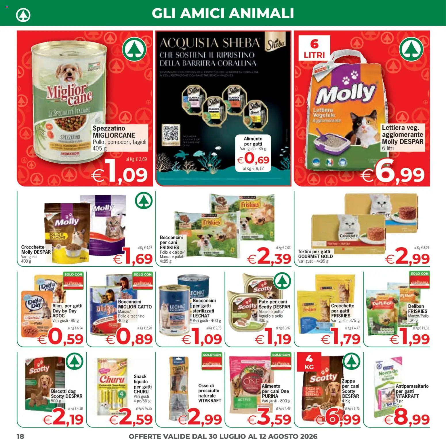 Volantino Despar del 30/07/2026 | Pagina: 18 | Prodotti: Pollo, Patate, Prosciutto, Agnello