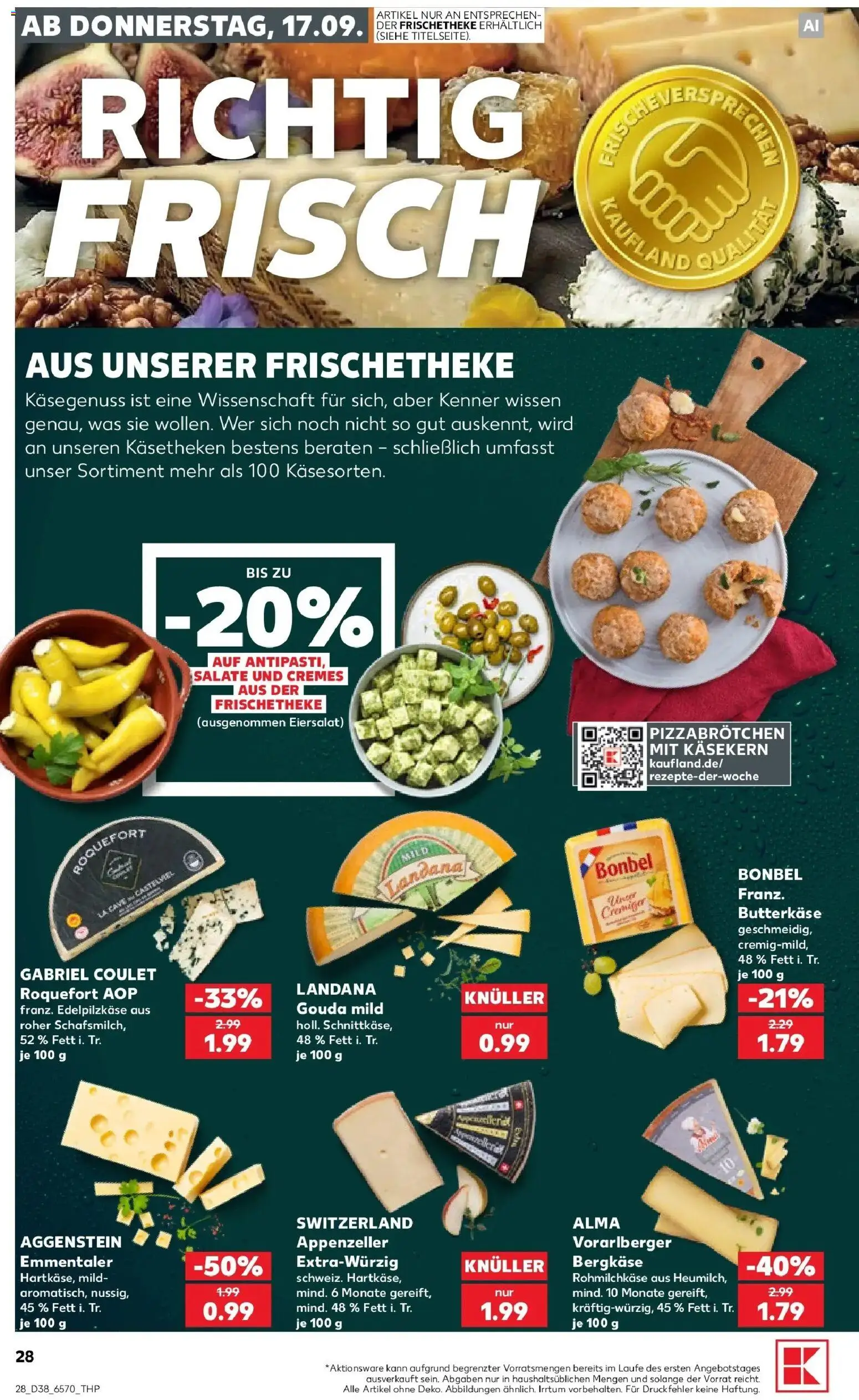 Prospekt Kaufland ab 14.09.2026 » Angebote Online zum Blättern | Seite: 40 | Produkte: Gouda
