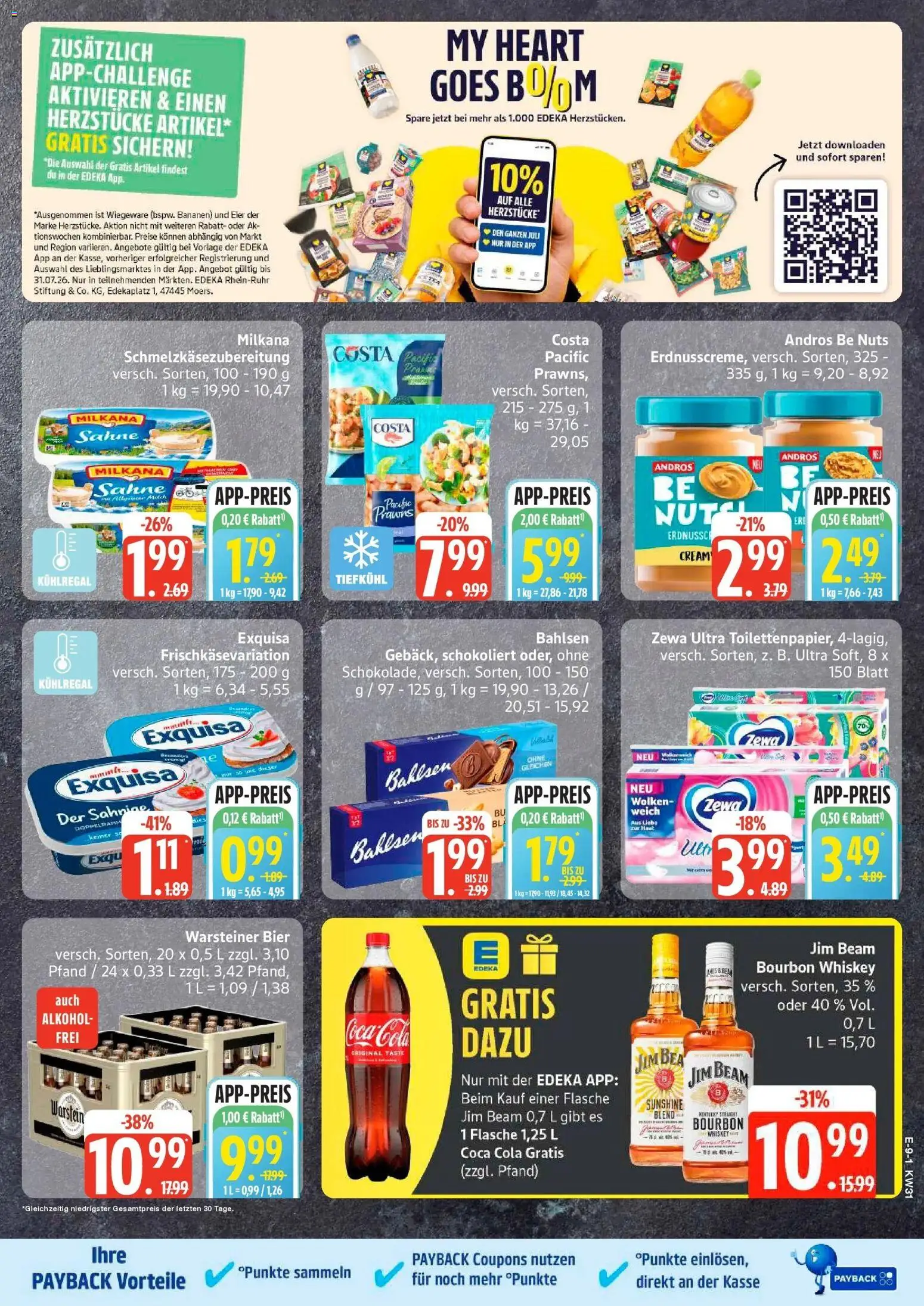 Edeka Prospekt Schwarzenbek – gültig ab 27.07.2026 | Seite: 10 | Produkte: Cola, Zewa, Warsteiner, Sahne