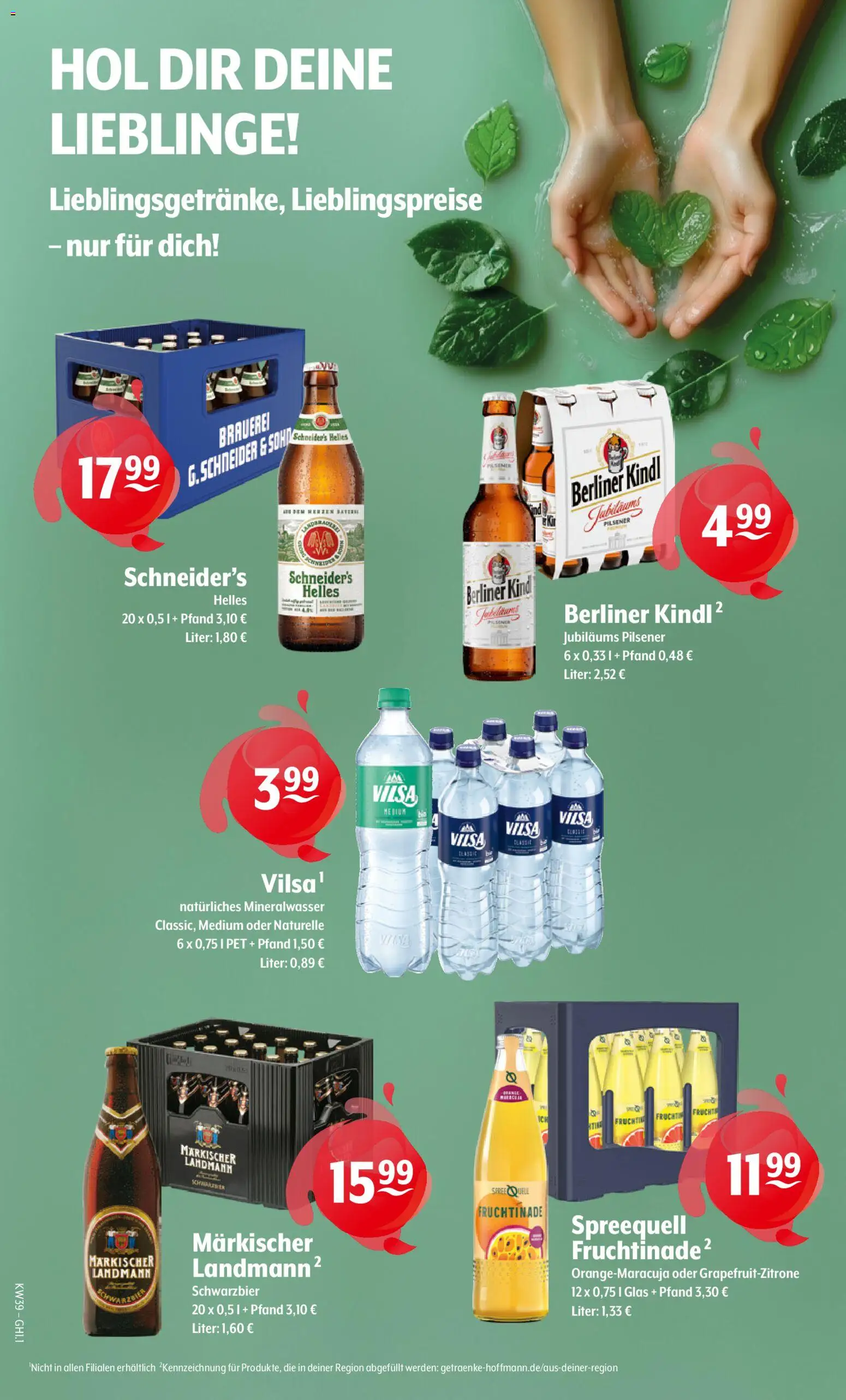 Getränke Hoffmann Prospekt – gültig ab 21.09.2026 | Seite: 9 | Produkte: Berliner, Mineralwasser