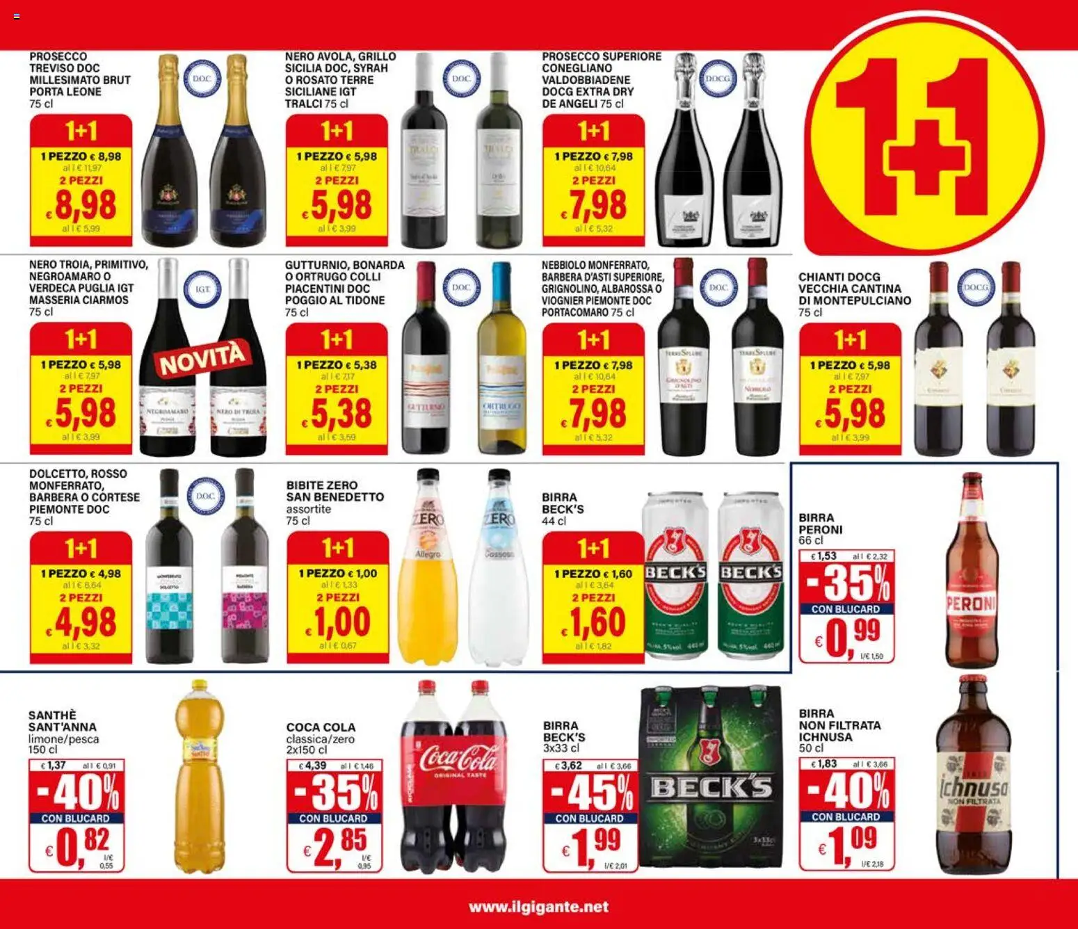 Volantino Il Gigante del 27/08/2026 | Pagina: 5 | Prodotti: Birra, Bibite, Birra Peroni, Coca Cola