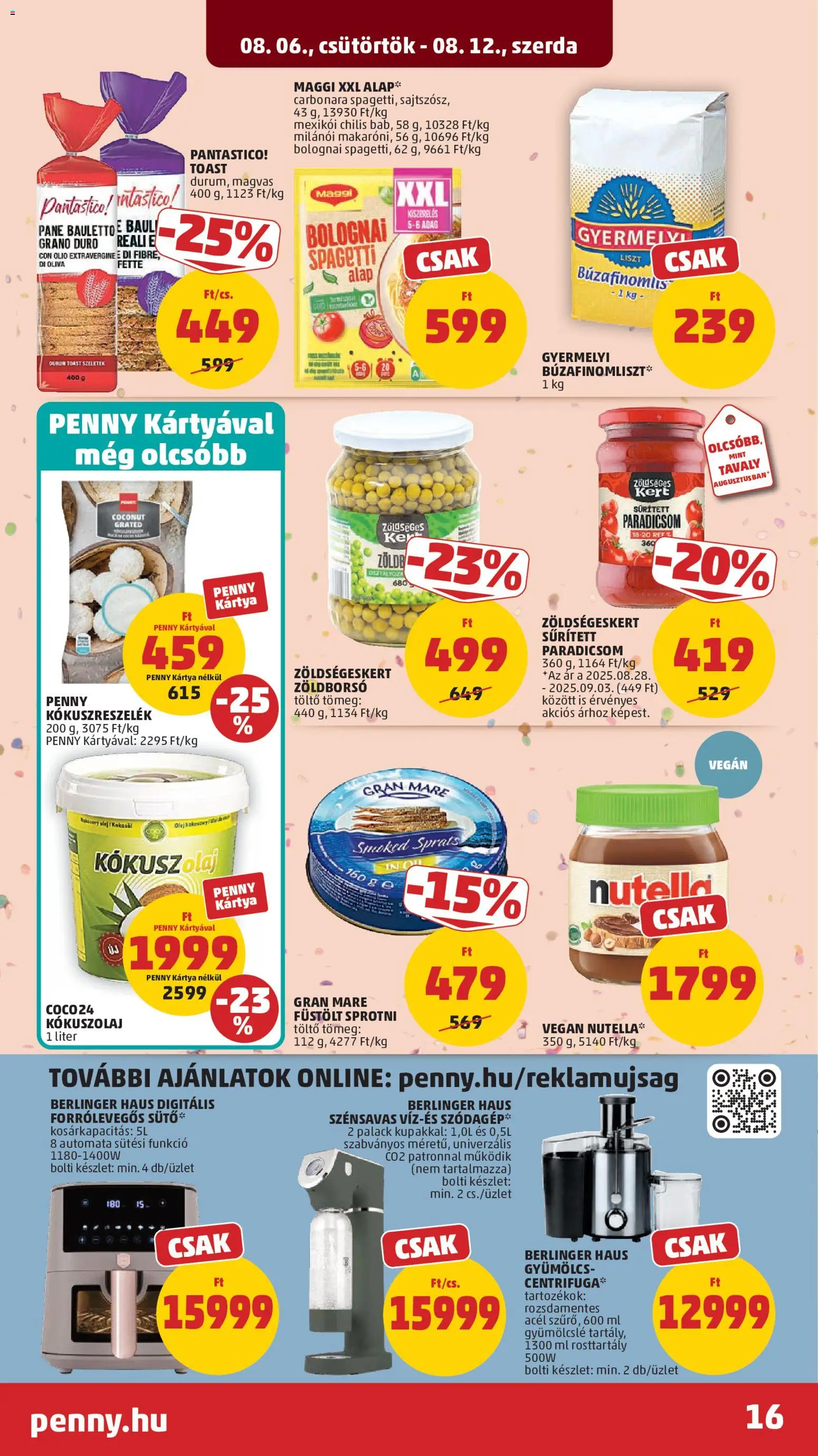 PENNY akciós ujság - amely érvényes a következő dátumtól: 2026.08.06. | Oldal: 19