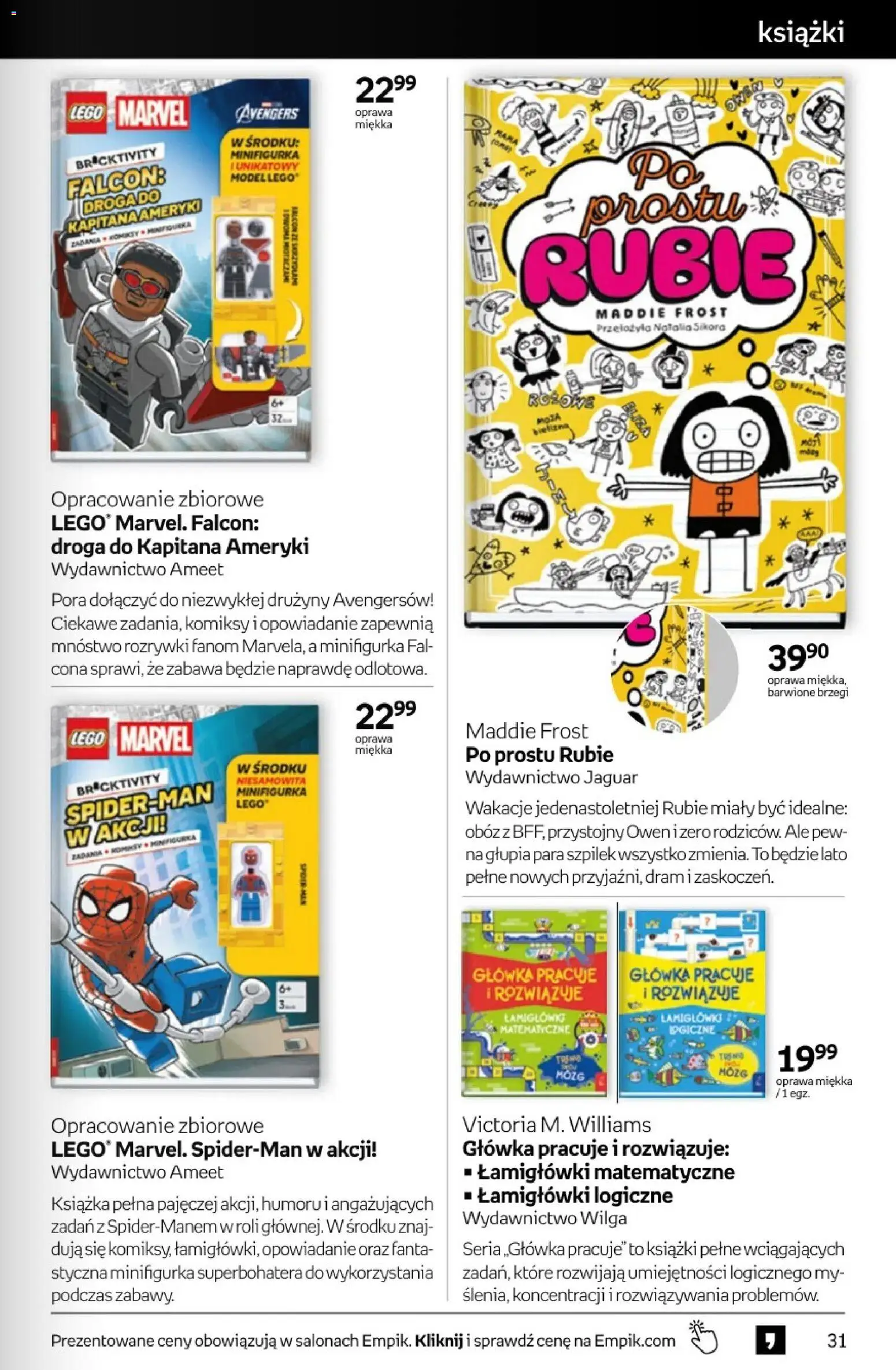 Empik promocje - Tom kultury Książki od 29.07.2026 | Strona: 31 | Produkty: Lego, Książki