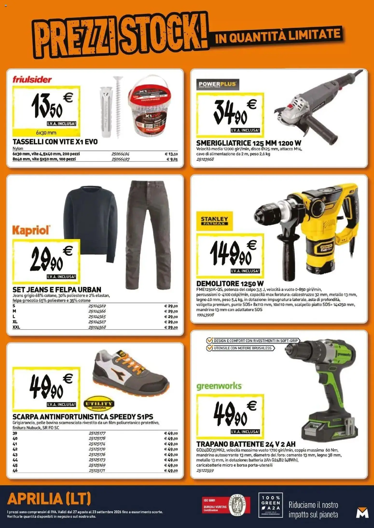 Nuovo TECNOMAT catalogo Aprilia dal 27/08/2026 > offerte anteprima 🛍️ | Pagina: 20 | Prodotti: Trapano, Borsa, Adattatore, Batteria