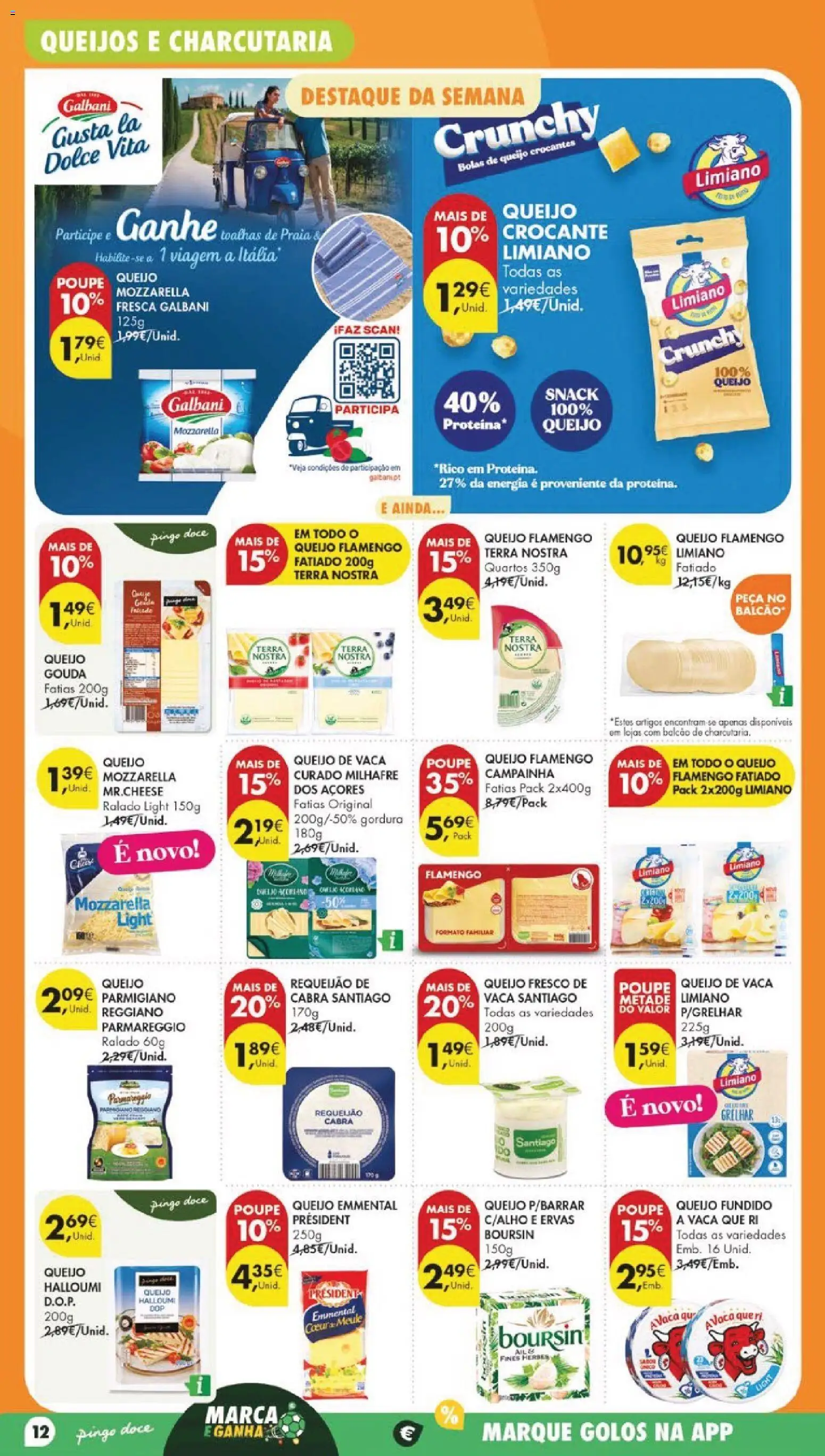 Pingo Doce folheto │ válido de 07/07/2026 | Página: 16 | Produtos: Campainha, Queijo, Requeijão, Proteina