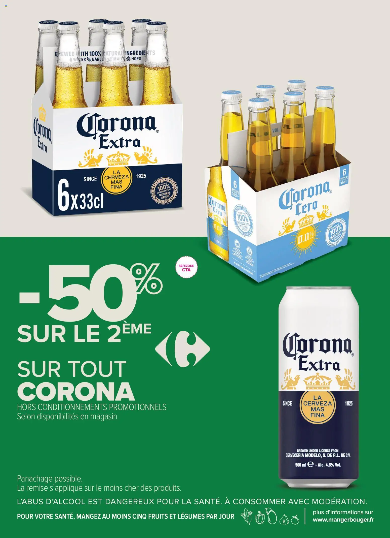 {H1} | Page: 14 | Produits: Ingrédients, Fruits, Corona extra