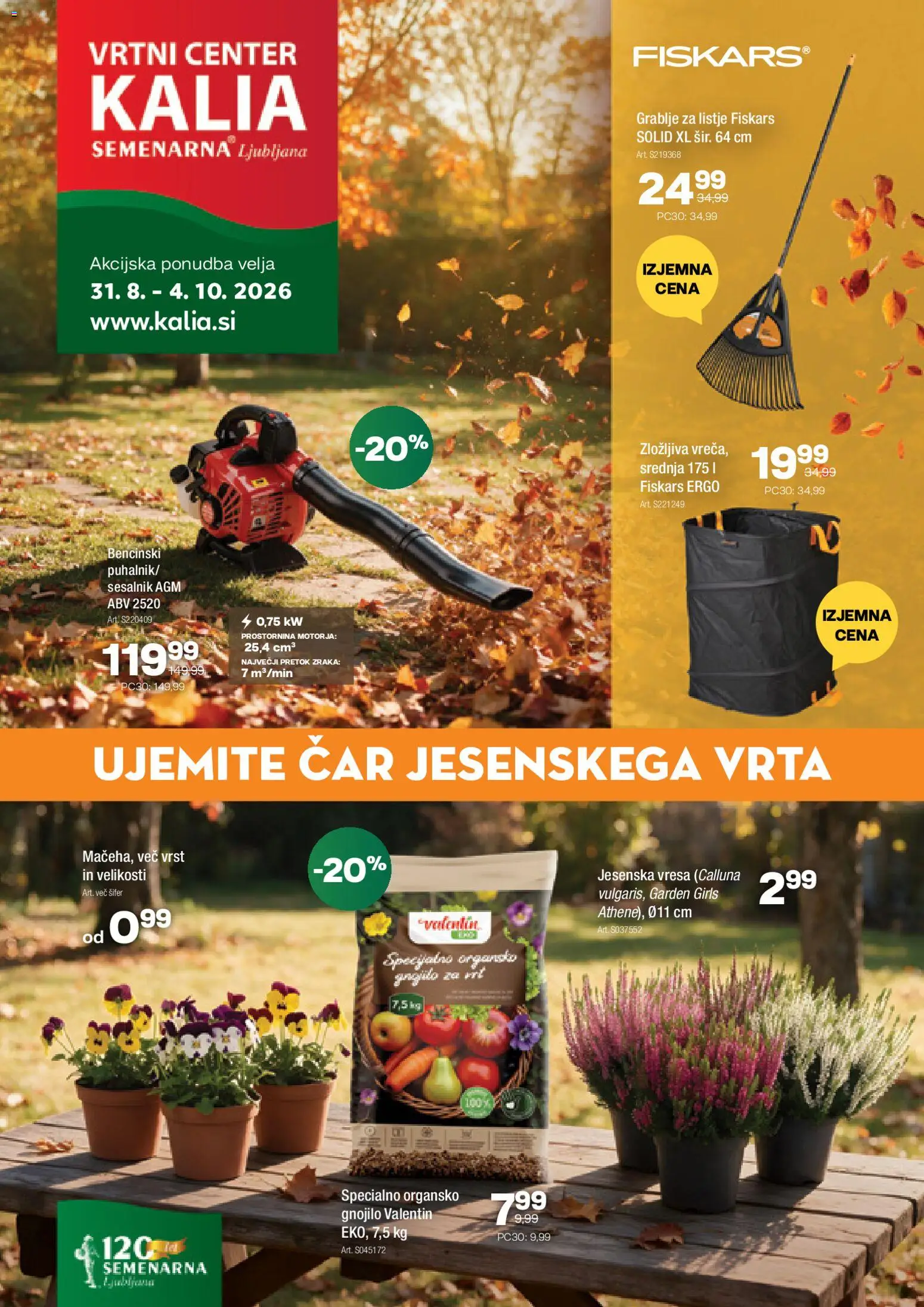 Novi Kalia katalog ponudbe – veljaven od 31.08.2026 | Stran: 1 | Izdelki: Sesalnik