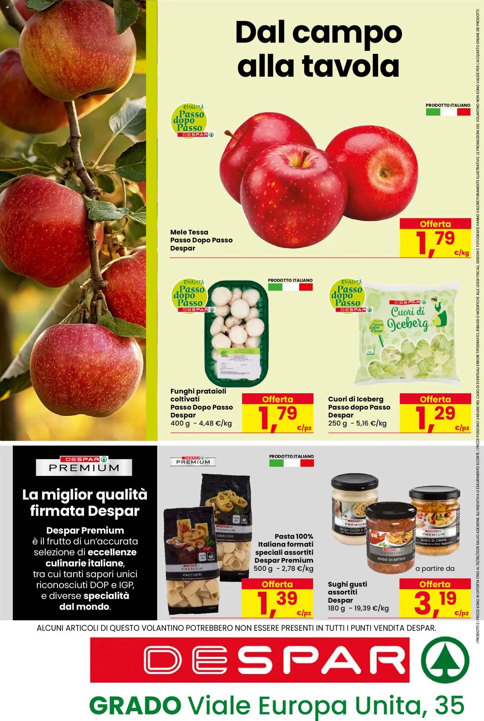 Volantino Despar del 28.05.2026 | Pagina: 16 | Prodotti: Orata, Pasta, Funghi, Paccheri