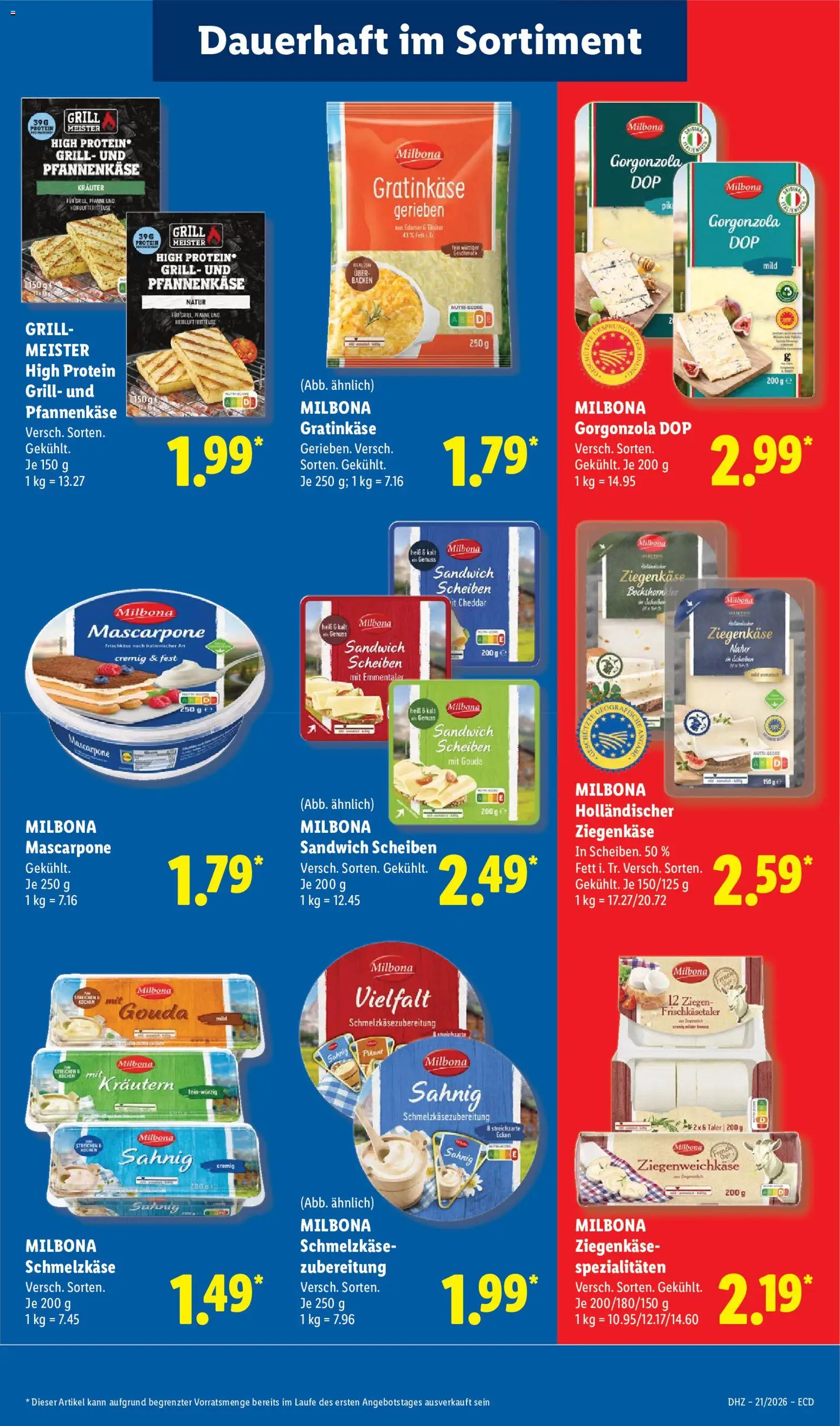 Lidl Prospekt – gültig ab 18.05.2026 | Seite: 23 | Produkte: Grill, Mascarpone, Gouda, Ziegenkäse