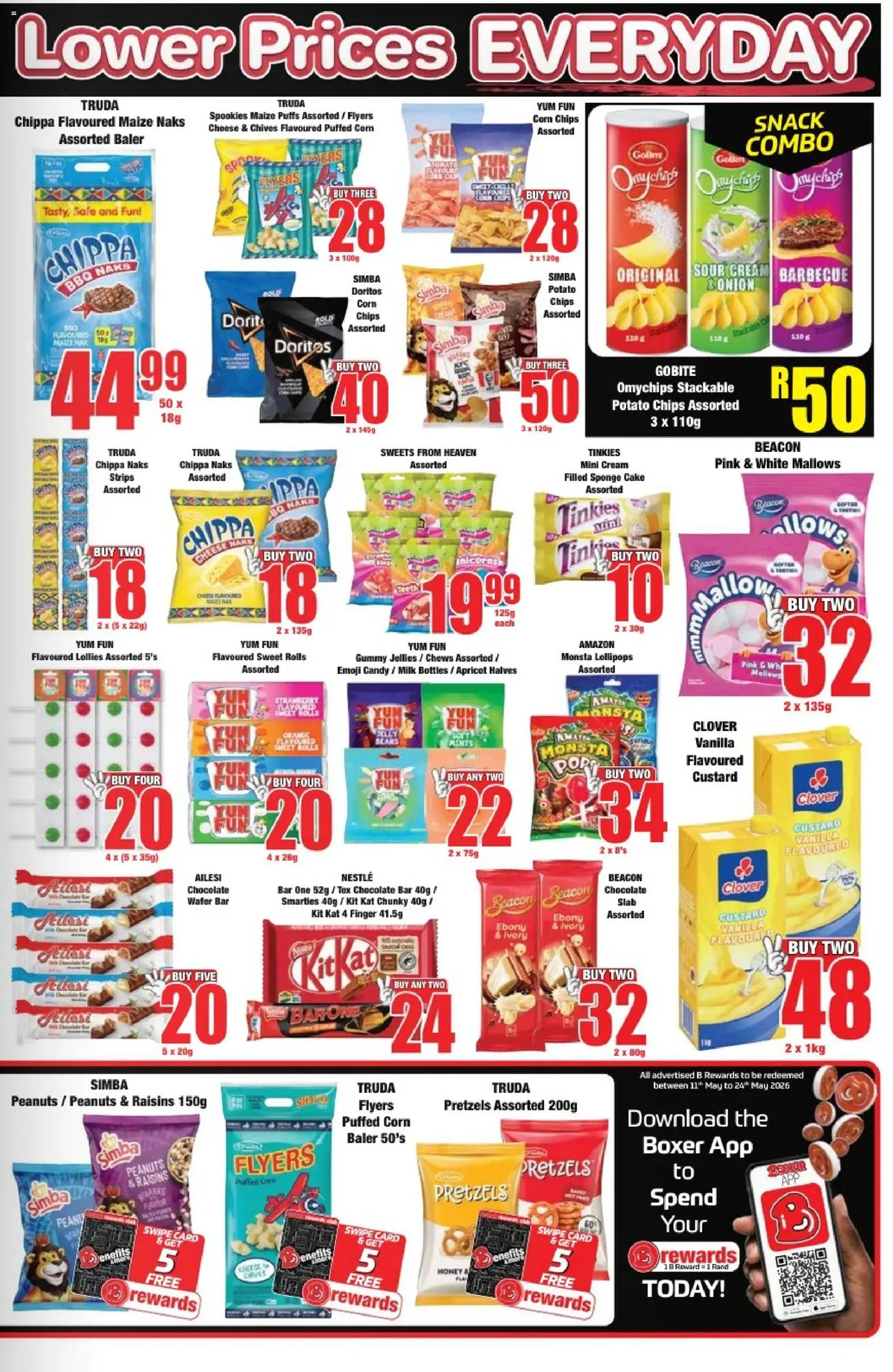 New Boxer catalogue – valid from 23.04.2026 | Page: 7 | Products: Cake, Sour cream, Chips, Raisins