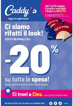 Anteprima del volantino Caddy's volantino valido a partire dal 30.04.2026