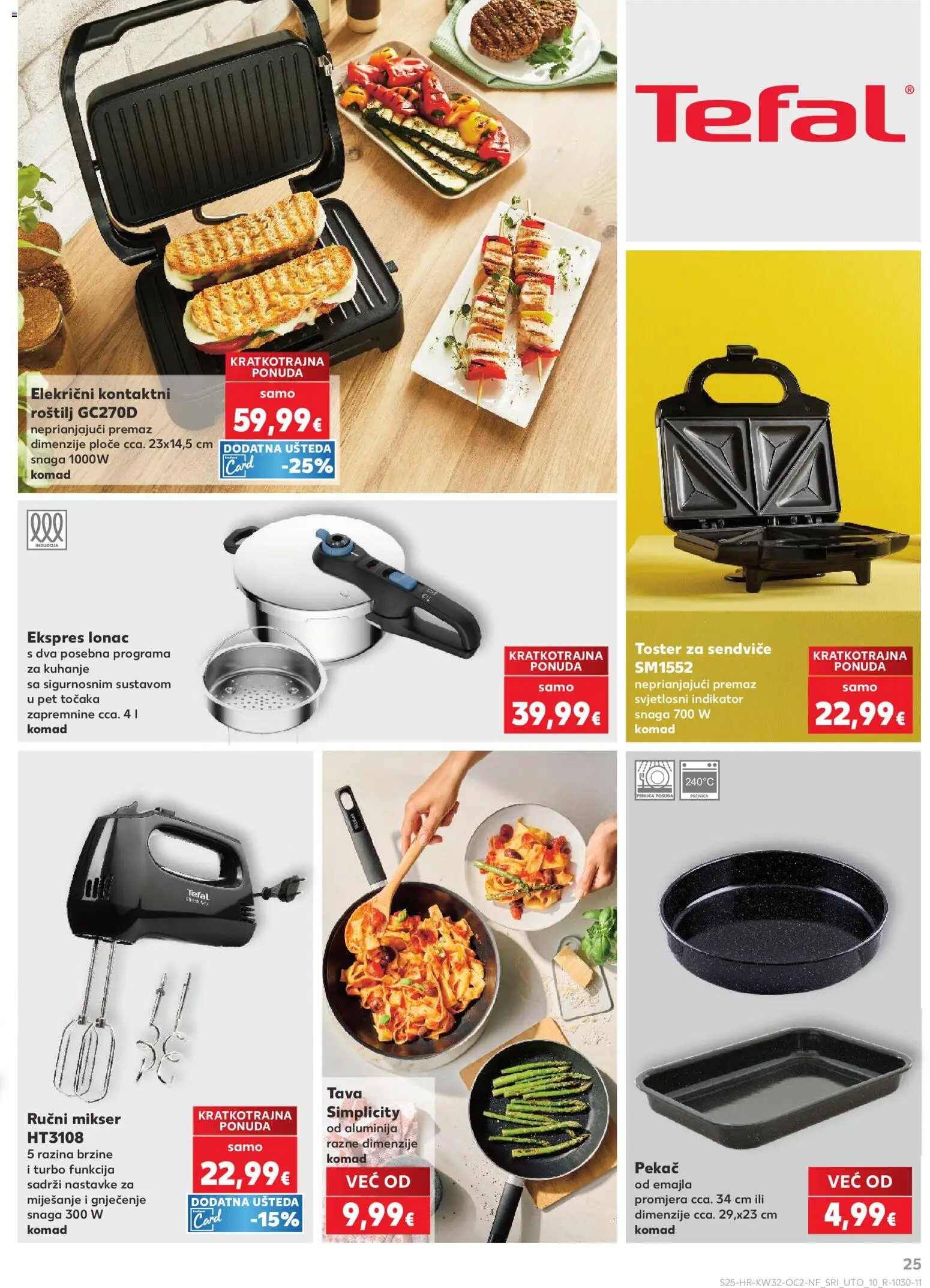 Kaufland katalog | vrijedi od 06.08.2026 | Stranica: 25 | Proizvodi: Roštilj, Mikser, Perilica posuđa, Tava