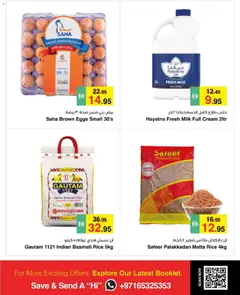 Preview of Safeermarket weekly offers valid from 3 Sep, 2026 | Page: 3 | Products: Eggs, Chicken, Rice, Cream