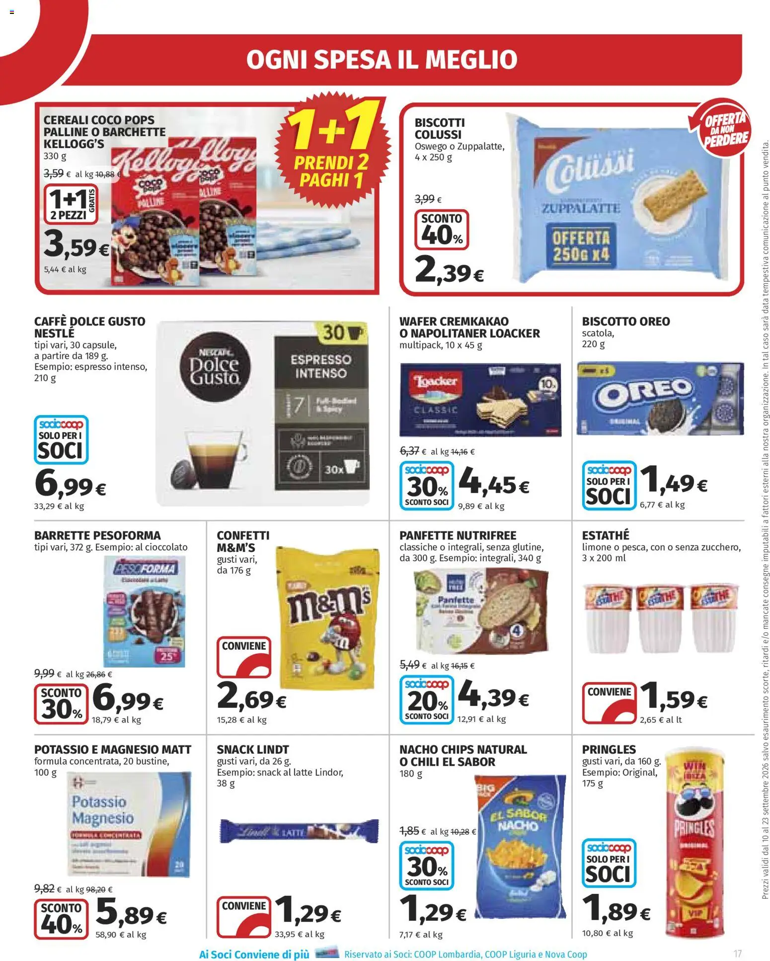 Volantino Ipercoop del 10/09/2026 | Pagina: 17 | Prodotti: Cioccolato, Cereali, Latte, Data