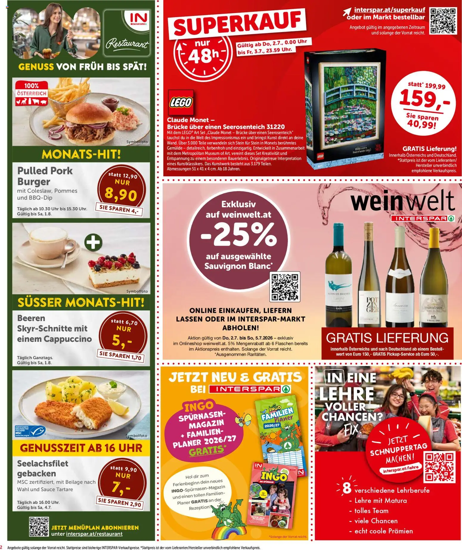 Interspar Flugblatt - Vorarlberg gültig ab 01.07.2026 | Seite: 2 | Produkte: Uhr