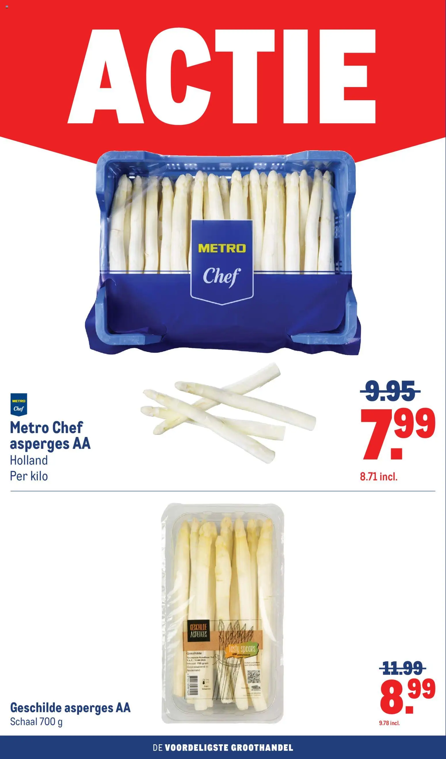 {H1} | Pagina: 28 | Producten: Asperges, Schaal
