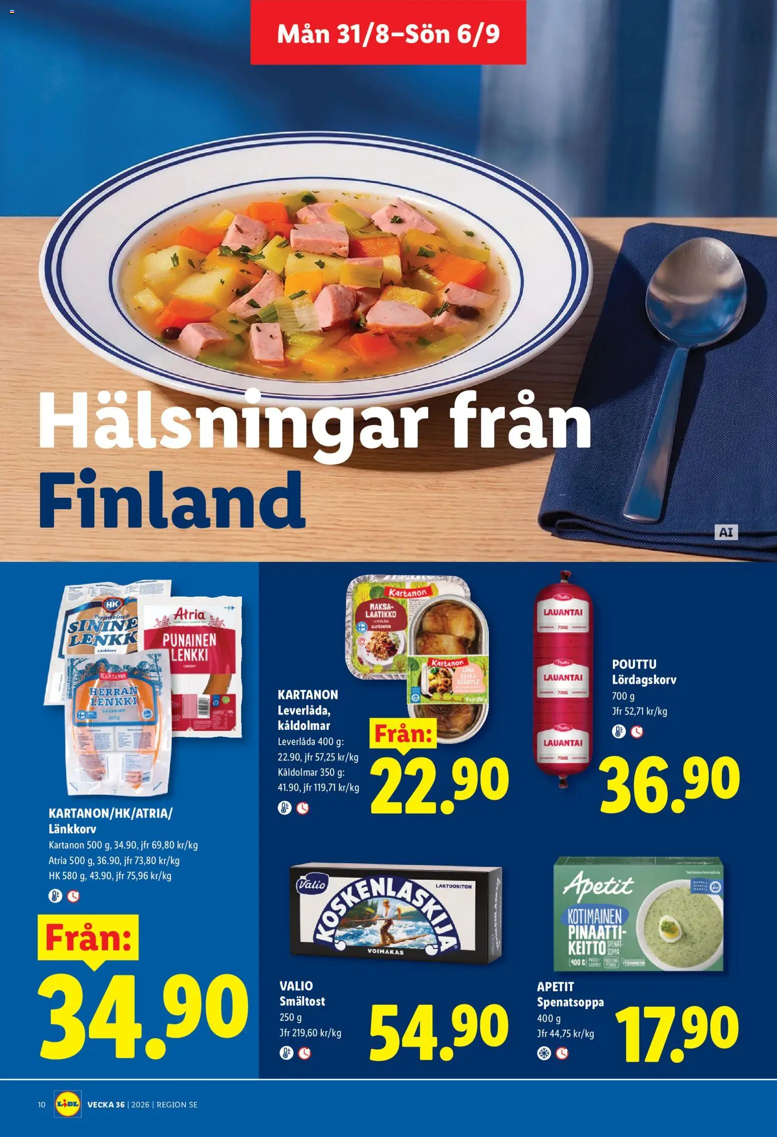Lidl reklamblad aktuell från 31/08/2026 | Sida: 12 | Produkter: Korv
