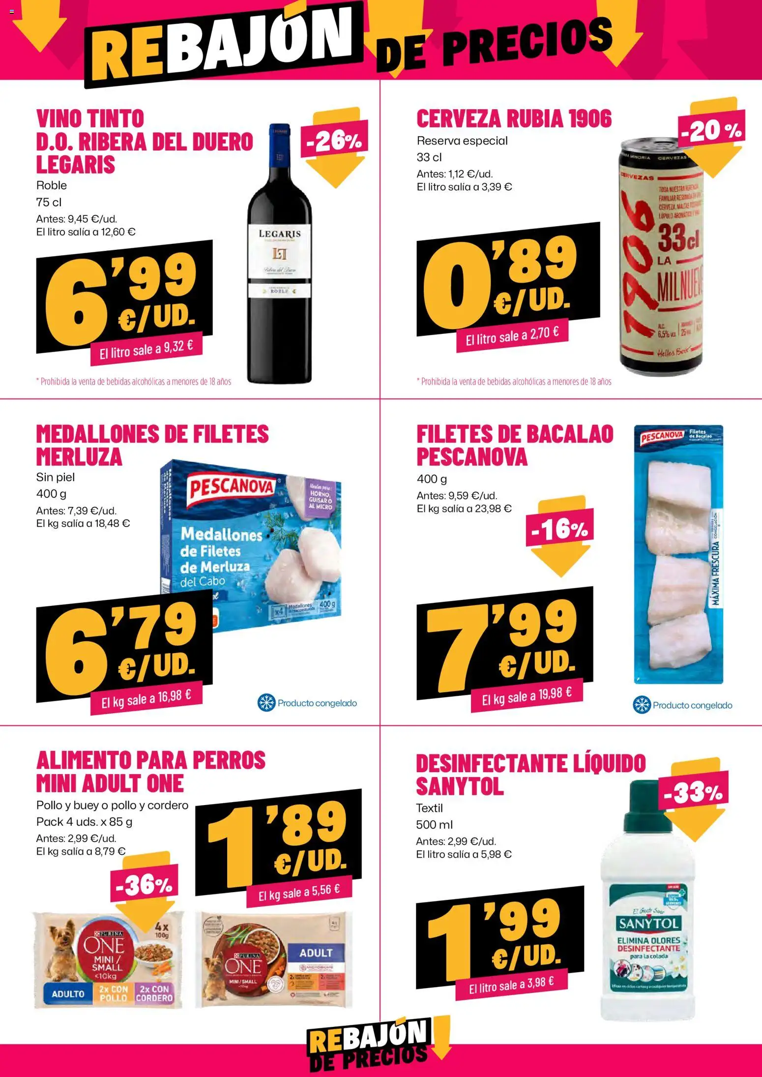 AhorraMas folleto │ válido desde el 12.03.2026 | Página: 14 | Productos: Vino, Cerveza, Filetes de merluza, Φίλτρο καφέ
