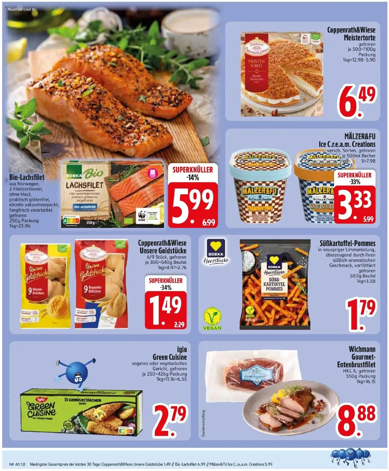 Edeka Prospekt Vilgertshofen-Issing (ab 28.09.2026) » Angebote Online | Seite: 10 | Produkte: Iglo, Pommes