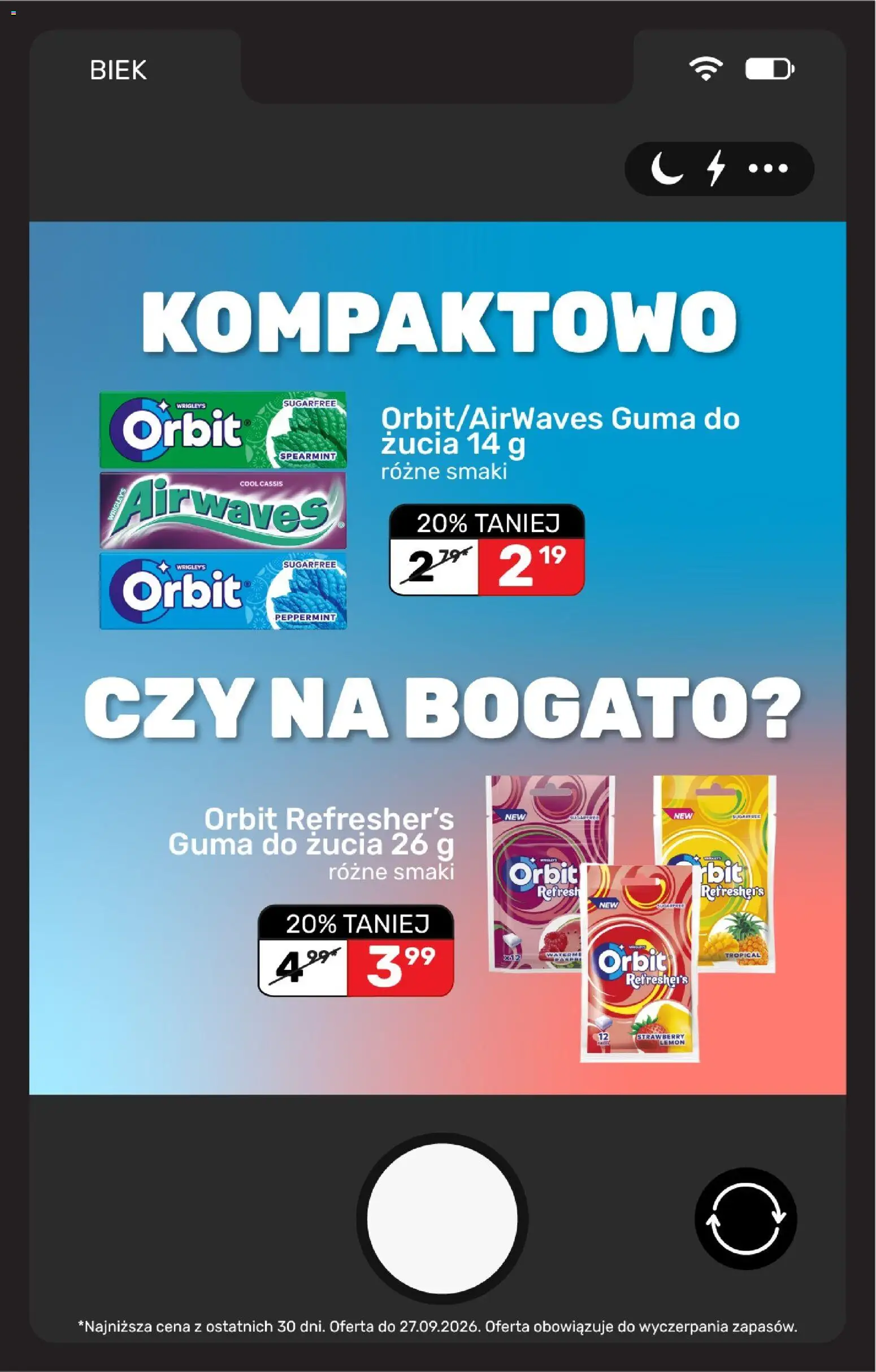 Biedronka gazetka - Biek od 26.09.2026 | Strona: 28 | Produkty: Guma do żucia