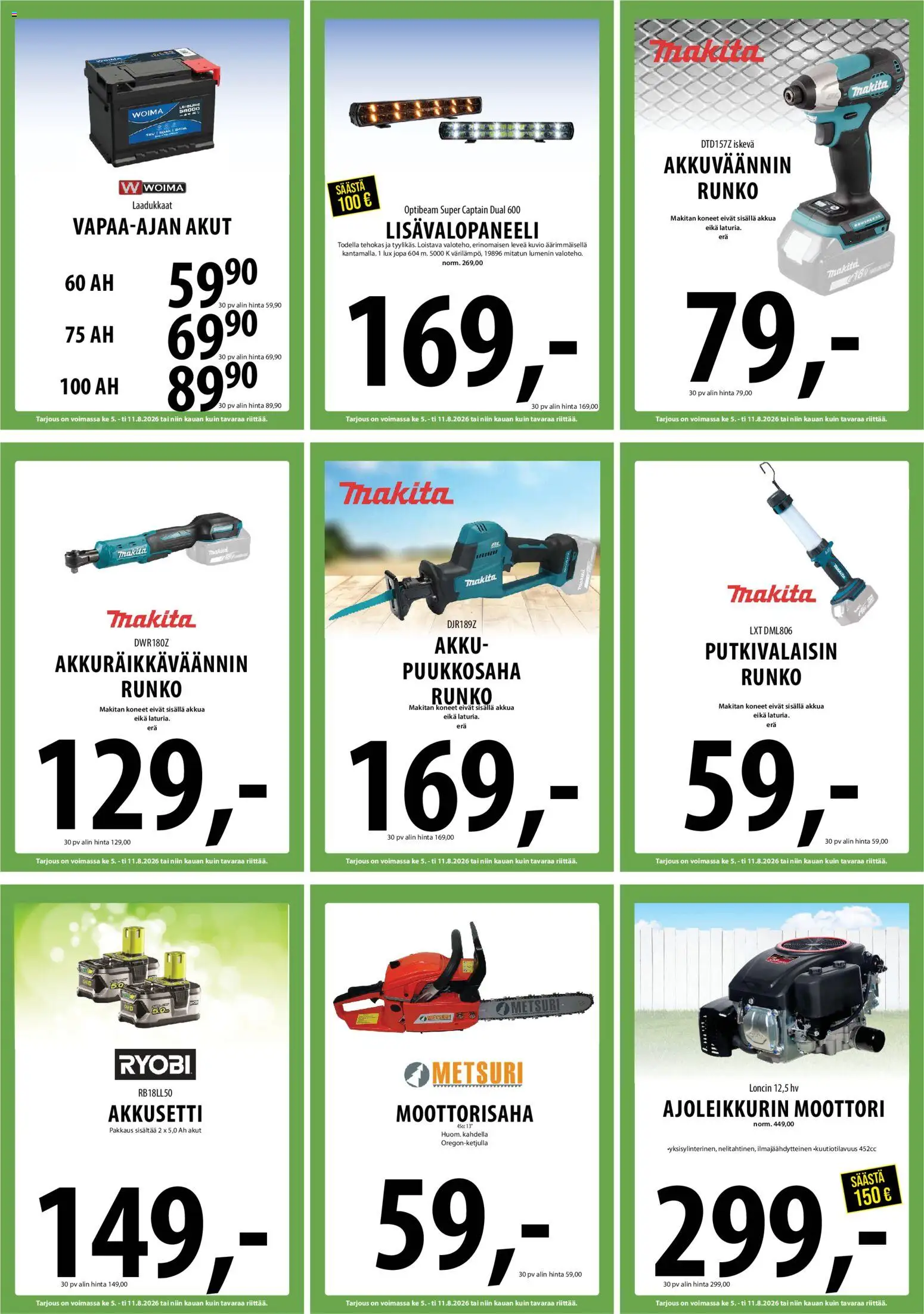 Tuuri tarjoukset – voimassa 05/08/2026 alkaen | Sivu: 25