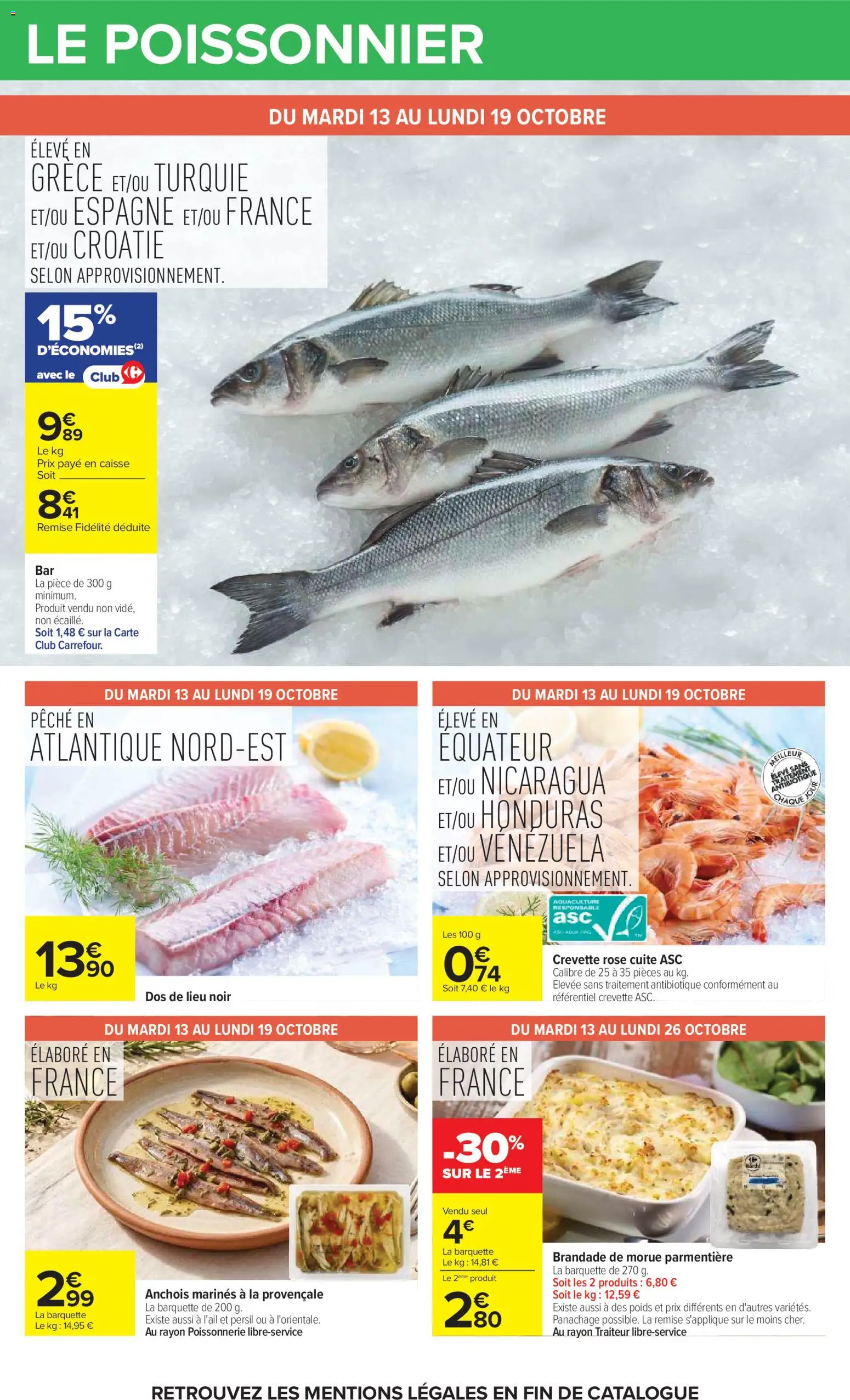 {H1} | Page: 19 | Produits: Anchois marinés, Poids, Crevette, Poissonnerie