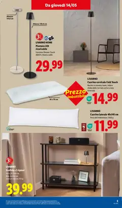 Anteprima del volantino Lidl volantino valido a partire dal 14.05.2026 | Pagina: 21 | Prodotti: Ripiano, Scaffale, Cuscino