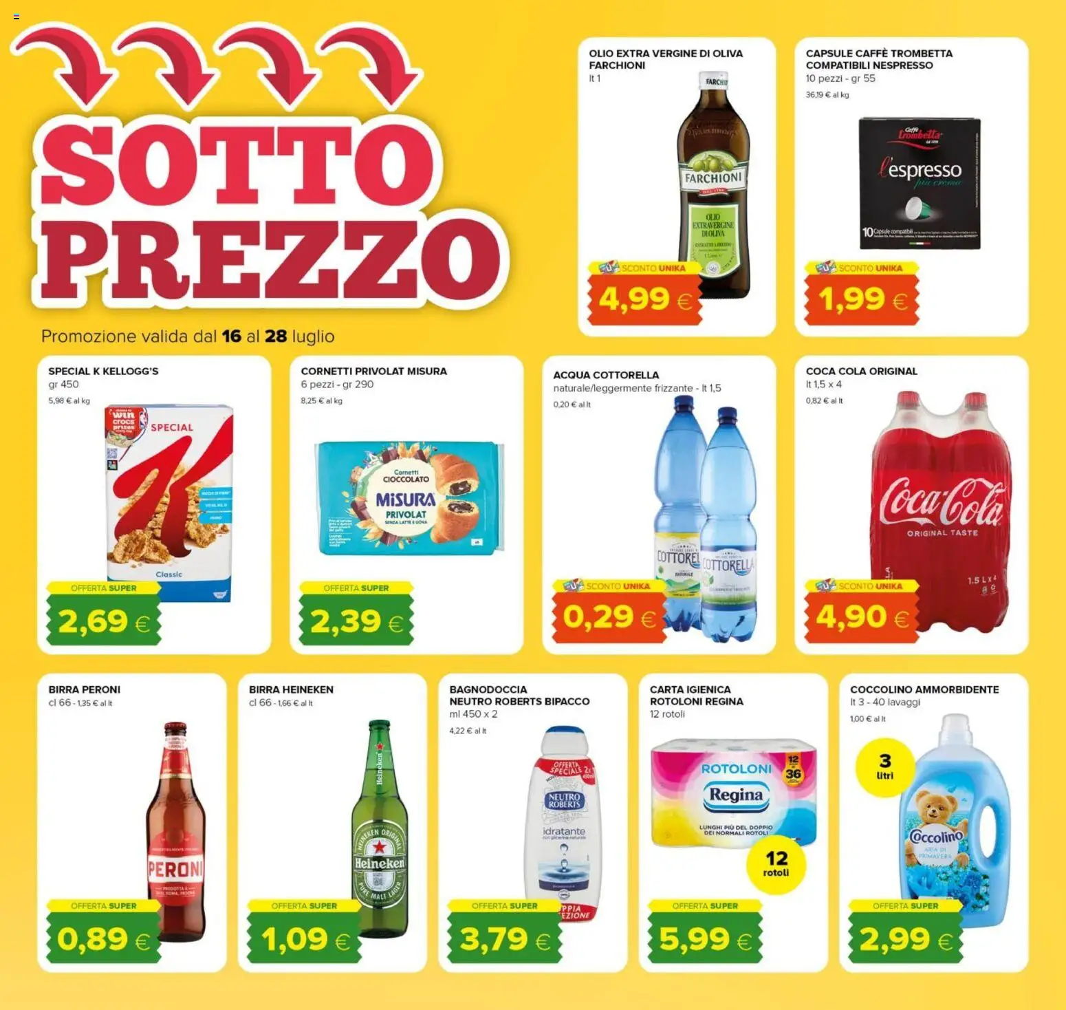 Volantino Tigre del 16/07/2026 | Pagina: 3 | Prodotti: Carta igienica, Uova, Birra, Olio extra vergine
