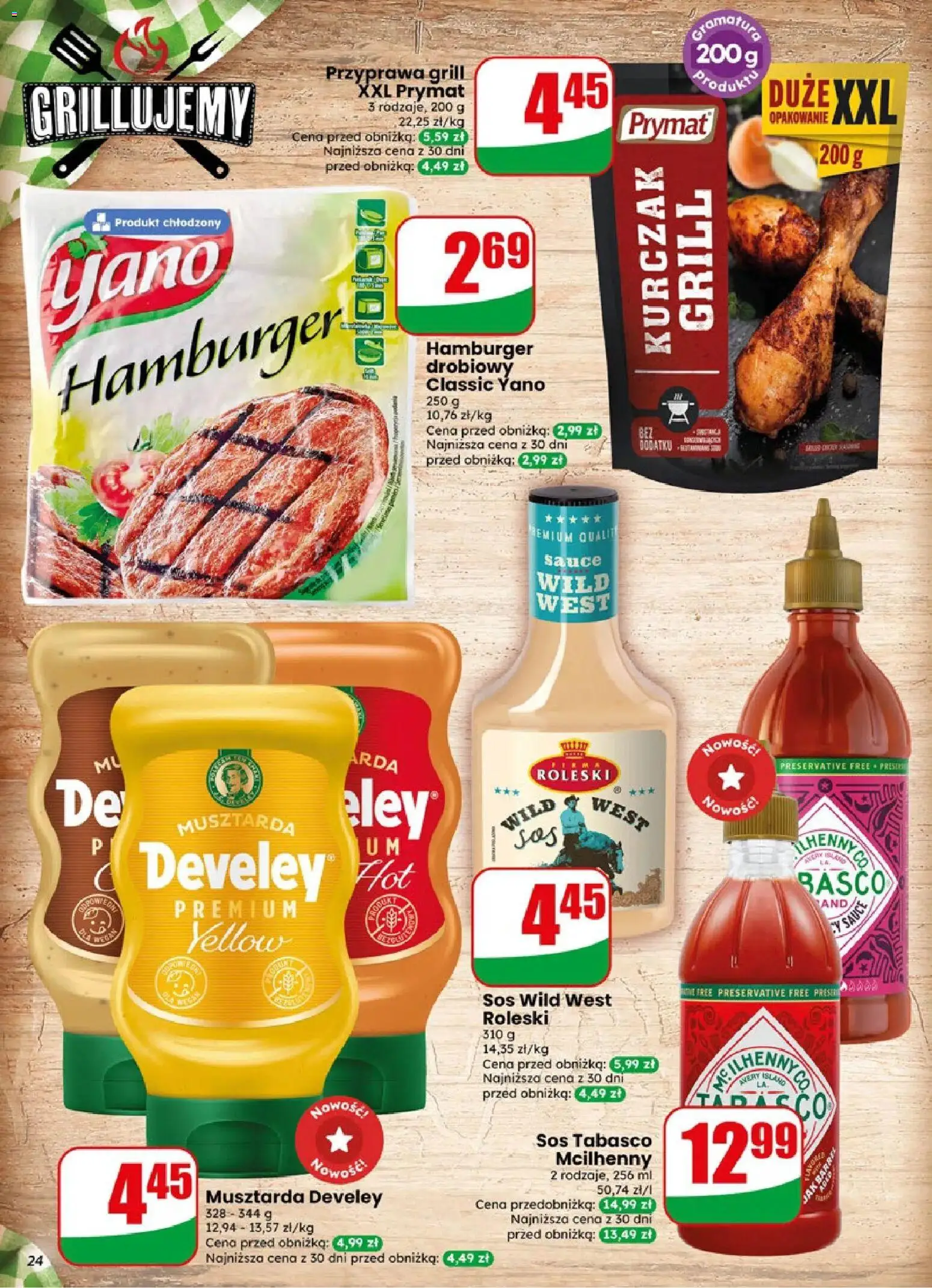Dino gazetka od 06.05.2026 | Strona: 24 | Produkty: Musztarda, Tabasco, Sos tabasco, Sos