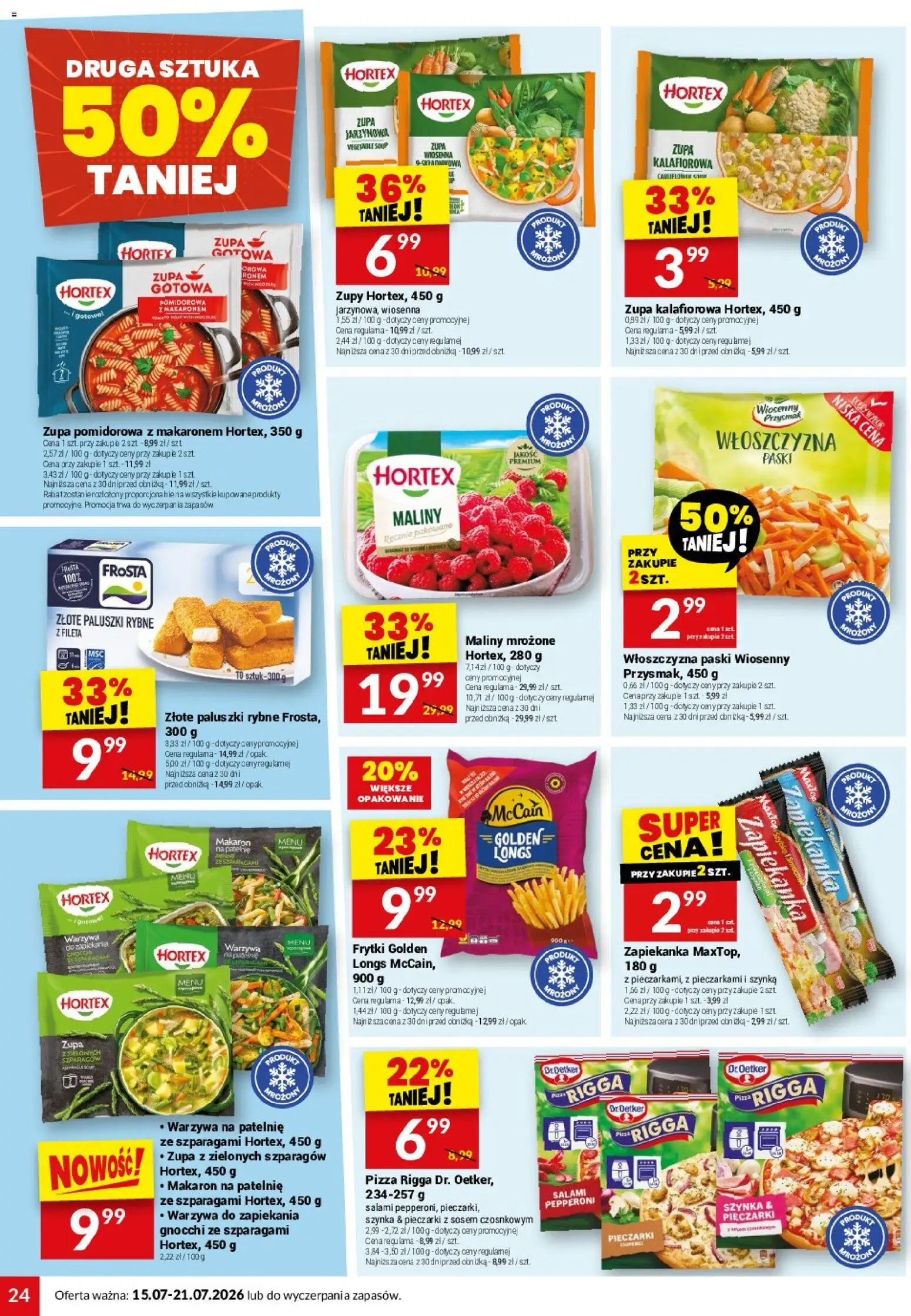 Twój Market gazetka od 15.07.2026 | Strona: 24 | Produkty: Zapiekanka, Paluszki, Gnocchi, Pizza
