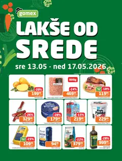 Gomex katalog Lakše od srede - pregled Gomex kataloga - važi od 13.05.2026