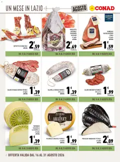 Anteprima del volantino Spazio Conad volantino Un Mese in Lazio valido a partire dal 01/08/2026 | Pagina: 4