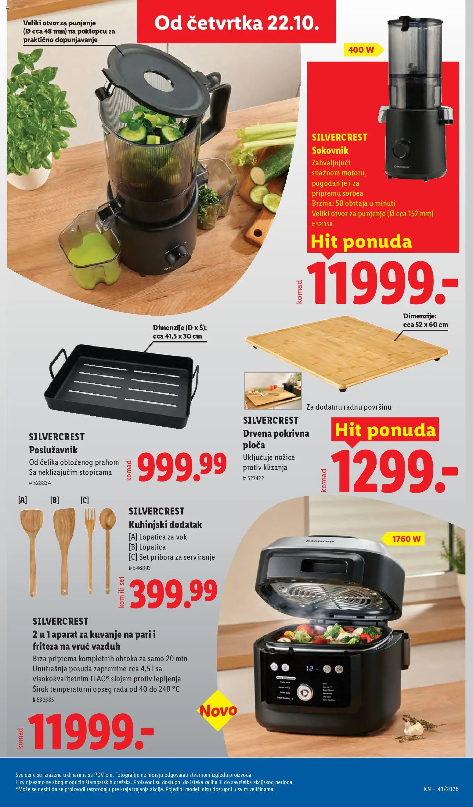 Lidl katalog - važi od 22.10.2026 | Strana: 75 | Proizvode: Silvercrest, Sokovnik, Friteza, Aparat za kuvanje