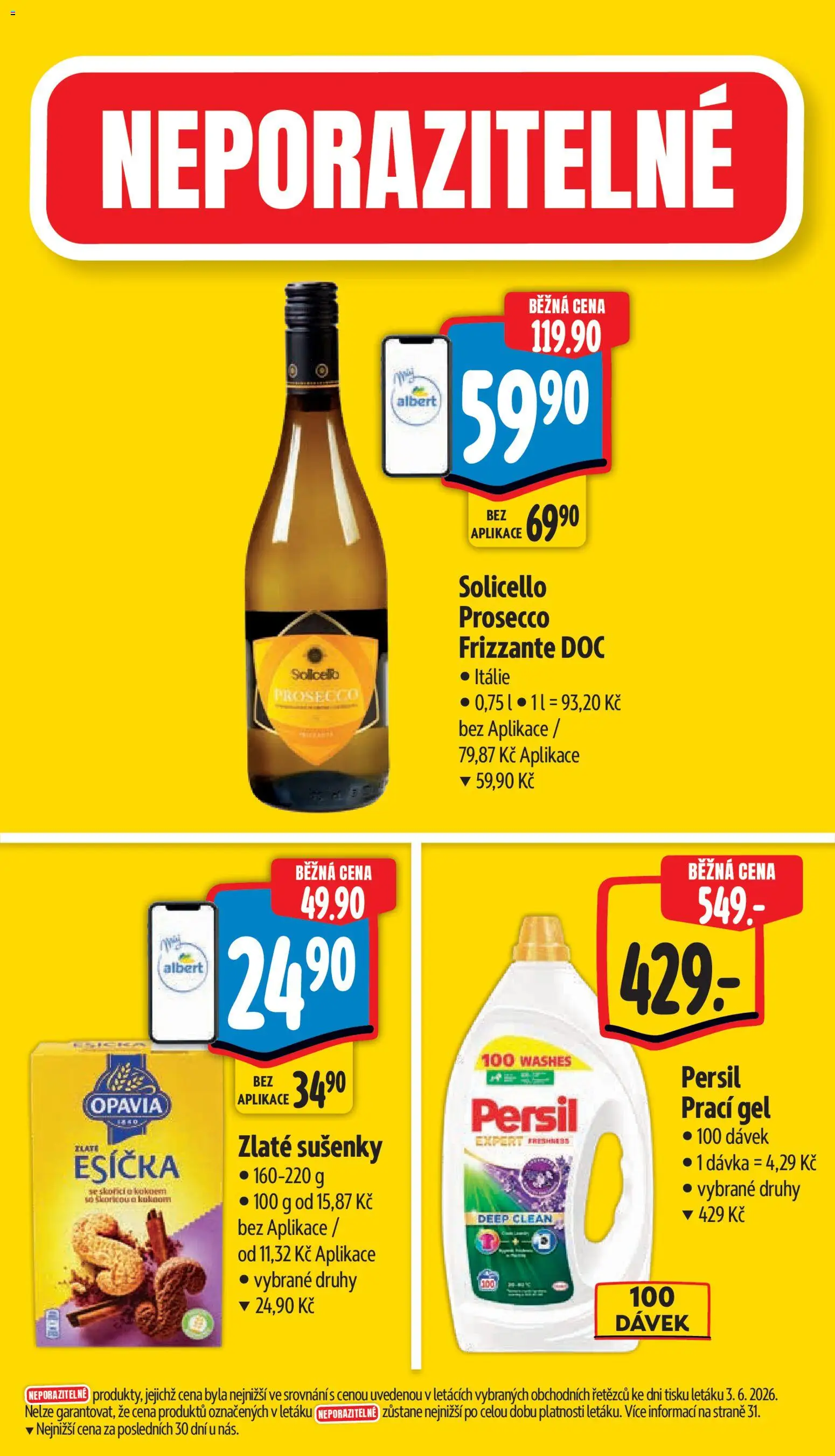 Albert leták - Hypermarket od 10.06.2026 | Strana: 5 | Produkty: Prací gel, Frizzante, Prosecco Frizzante, Persil