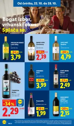 Lidl katalog akcije – veljaven od 22.10.2026 | Stran: 14 | Izdelki: Belo vino, Vino