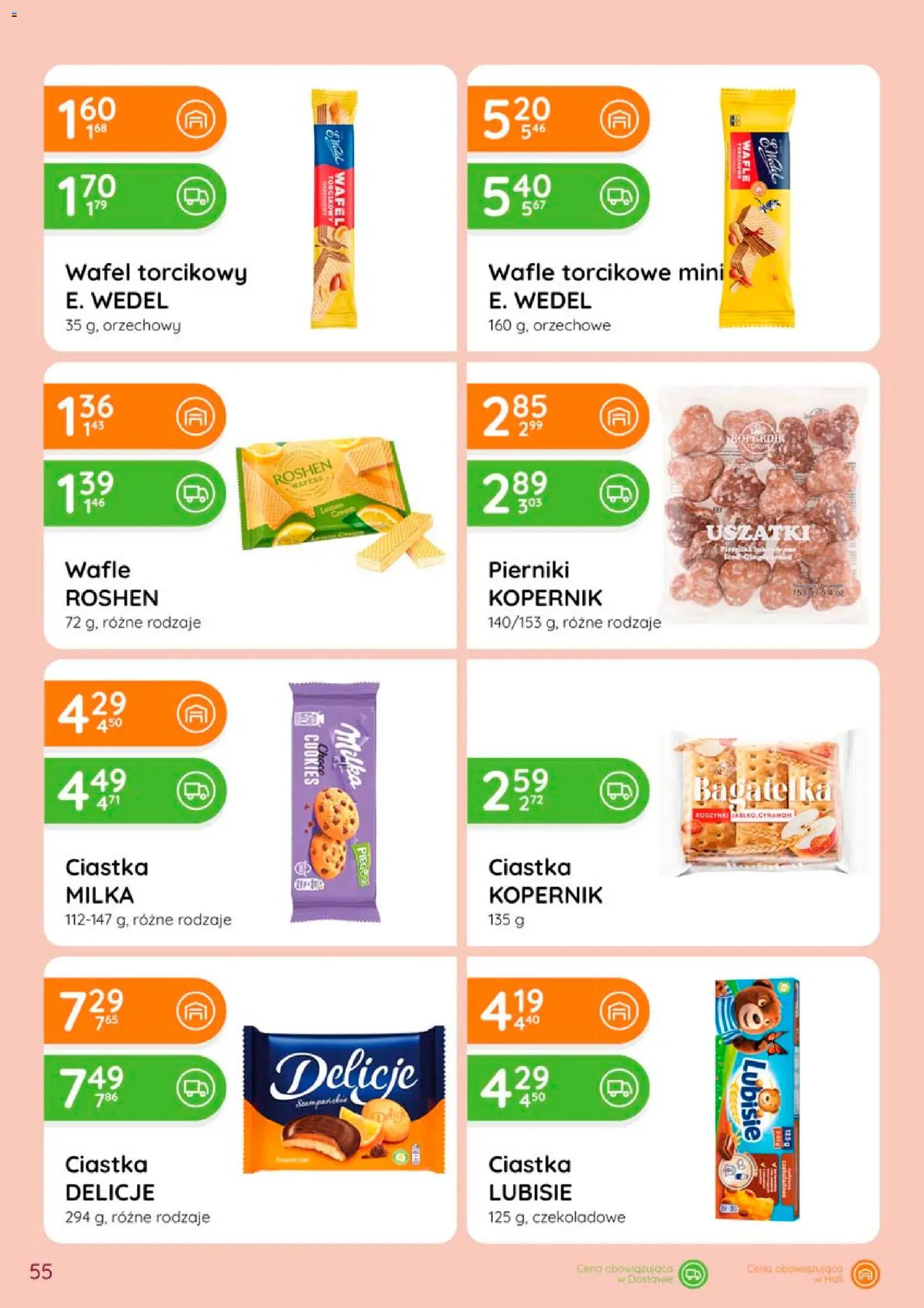 Eurocash gazetka od 28.05.2026 | Strona: 55 | Produkty: Pierniki, Cynamon, Wafle, Ciastka