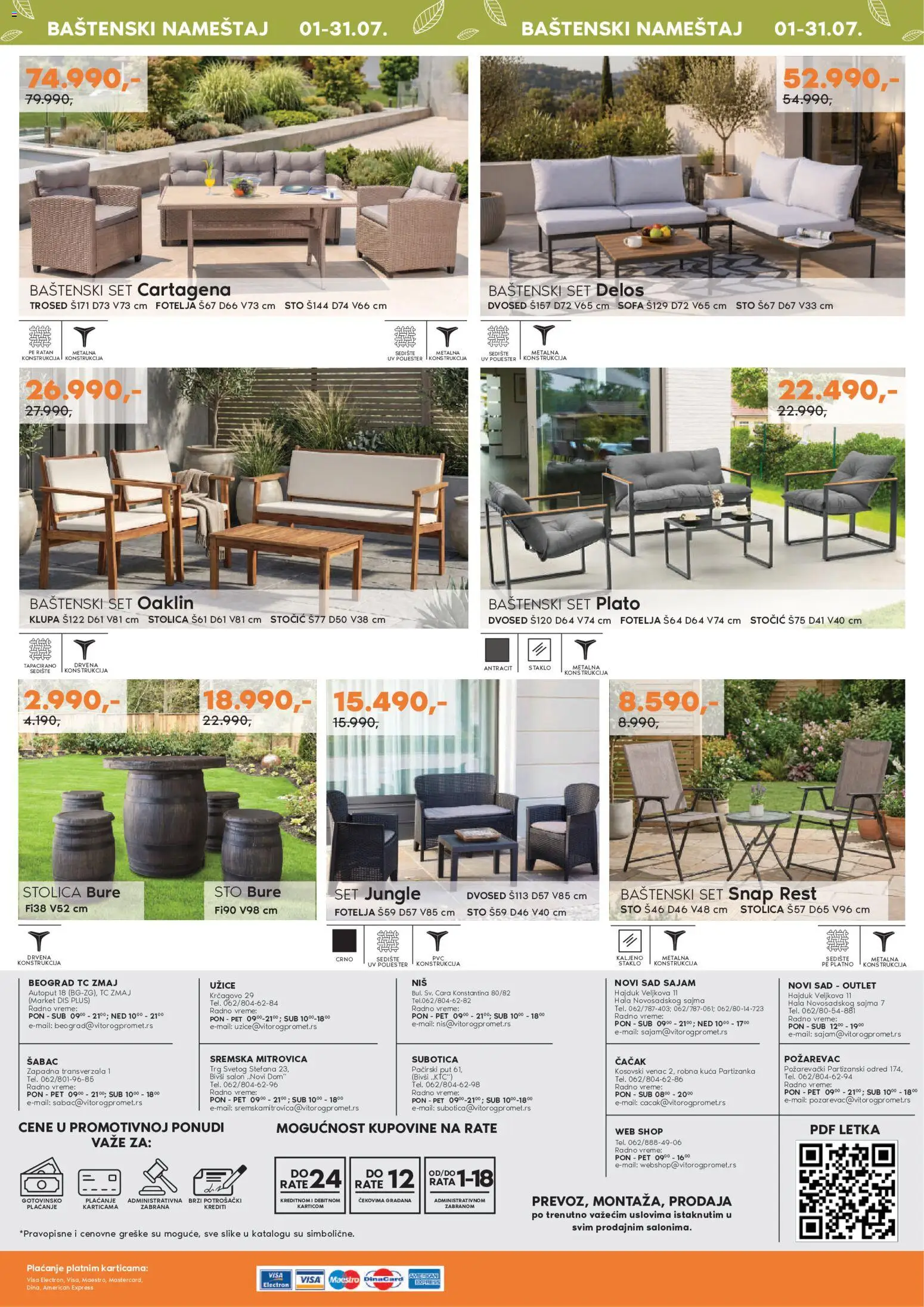 Vitorog katalog - važi od 01.07.2026 | Strana: 12 | Proizvode: Fotelja, Bure, Trosed, Dvosed