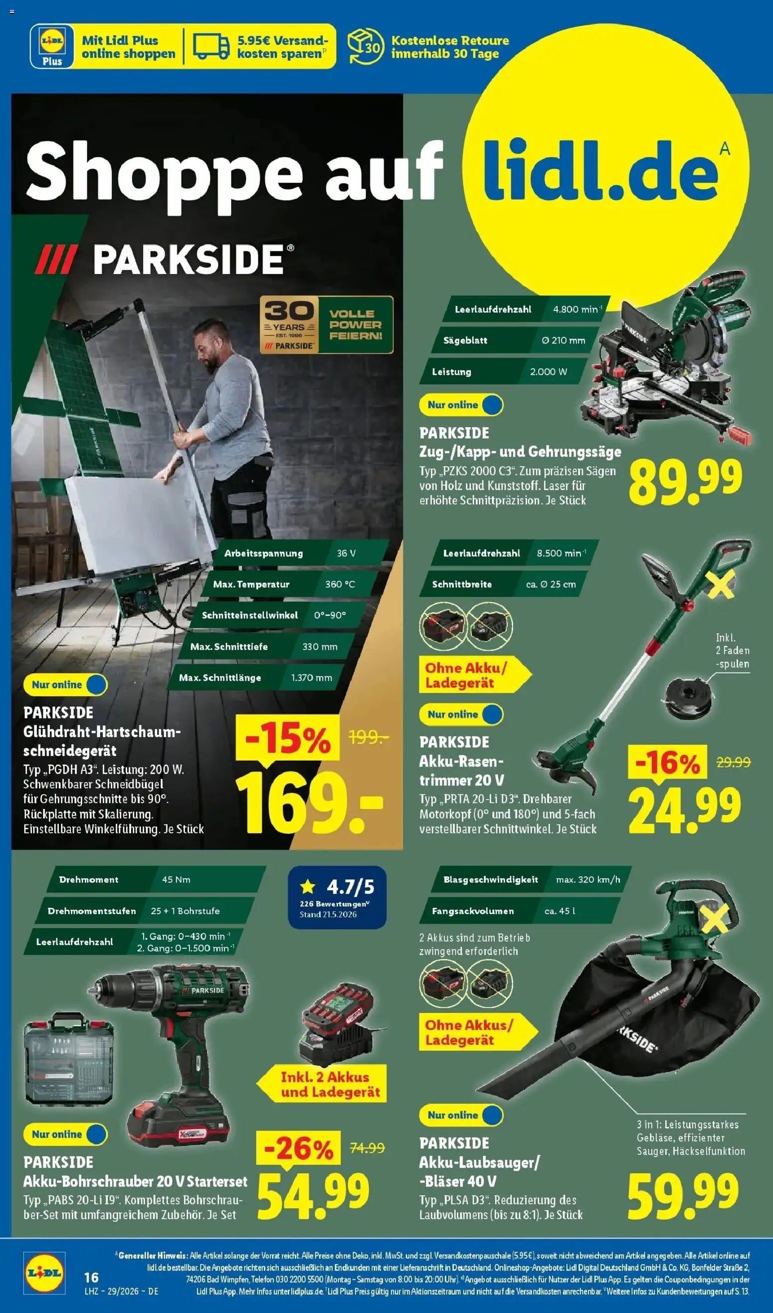 Lidl Prospekt Künzell – gültig ab 13.07.2026 | Seite: 32 | Produkte: Cutter, Bad, Ladegerät, Telefon