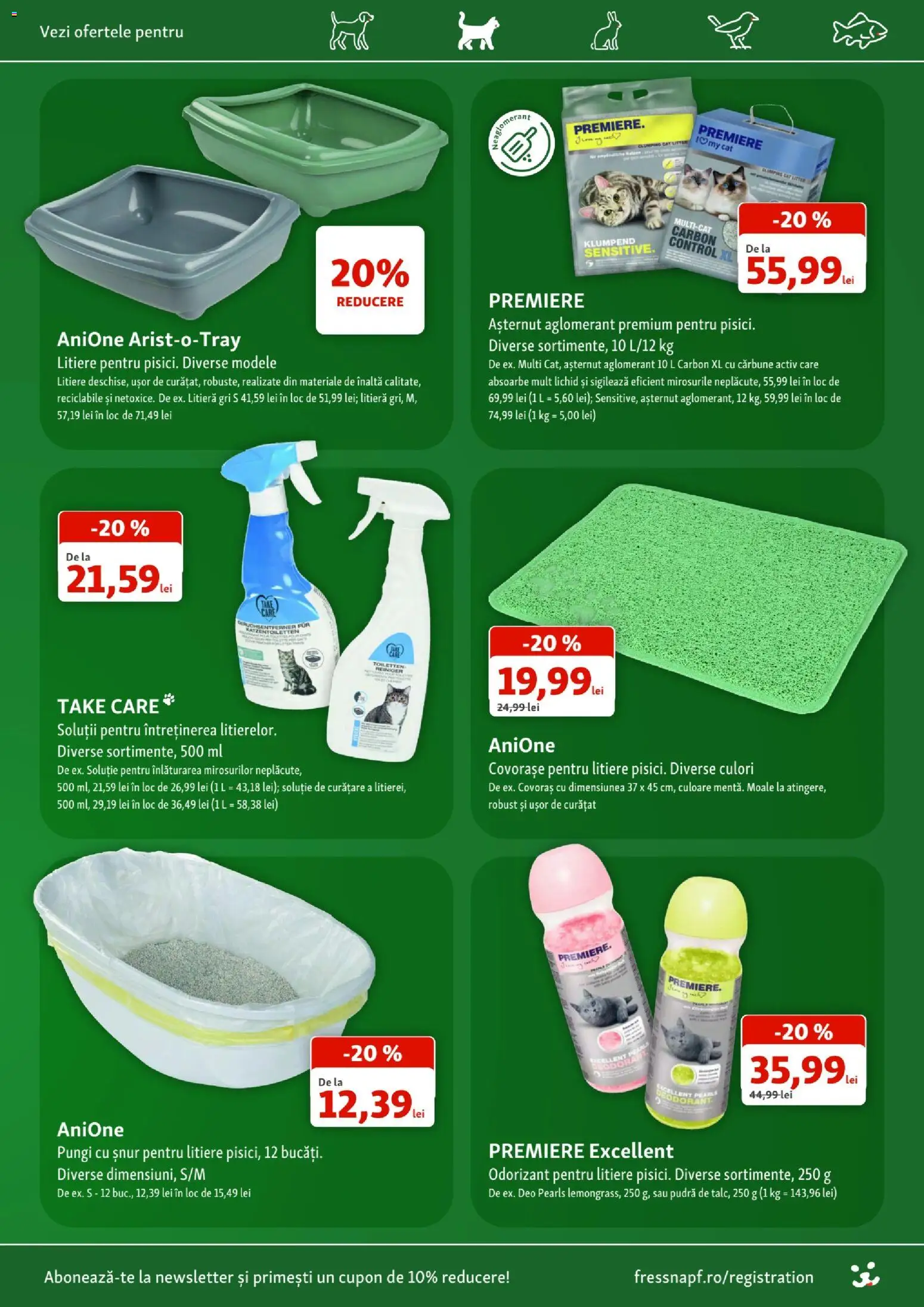 Noul catalog Fressnapf – valabil de la 06.08.2026 | Pagină: 12 | Produse: Premium, Pudră, Deodorant, Solutie de curatare