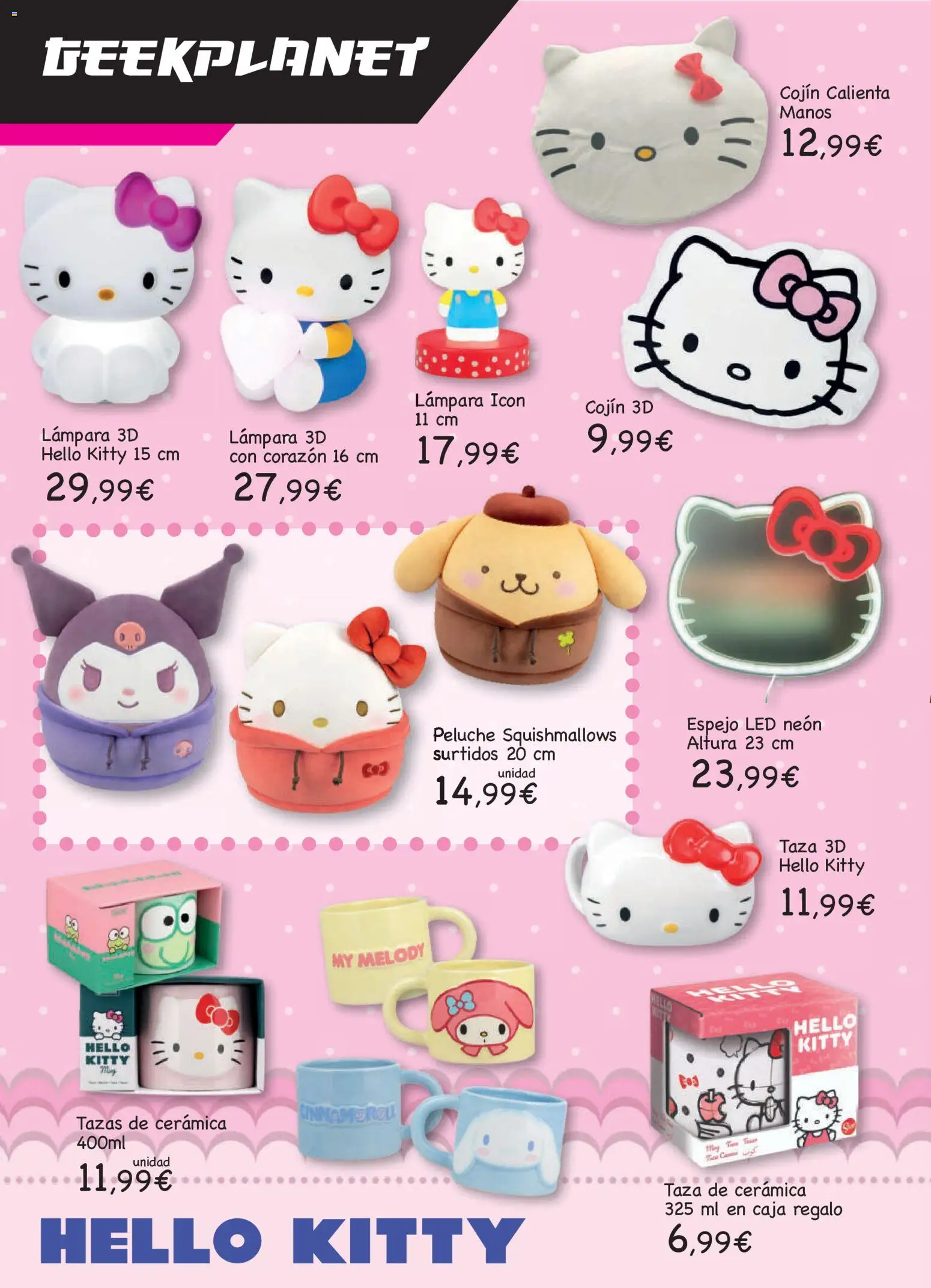 Toy Planet Catálogo de Geek Fan │ válido desde el 04/12/2025 | Página: 24 | Productos: Cojín, Caja, Espejo, Lámpara