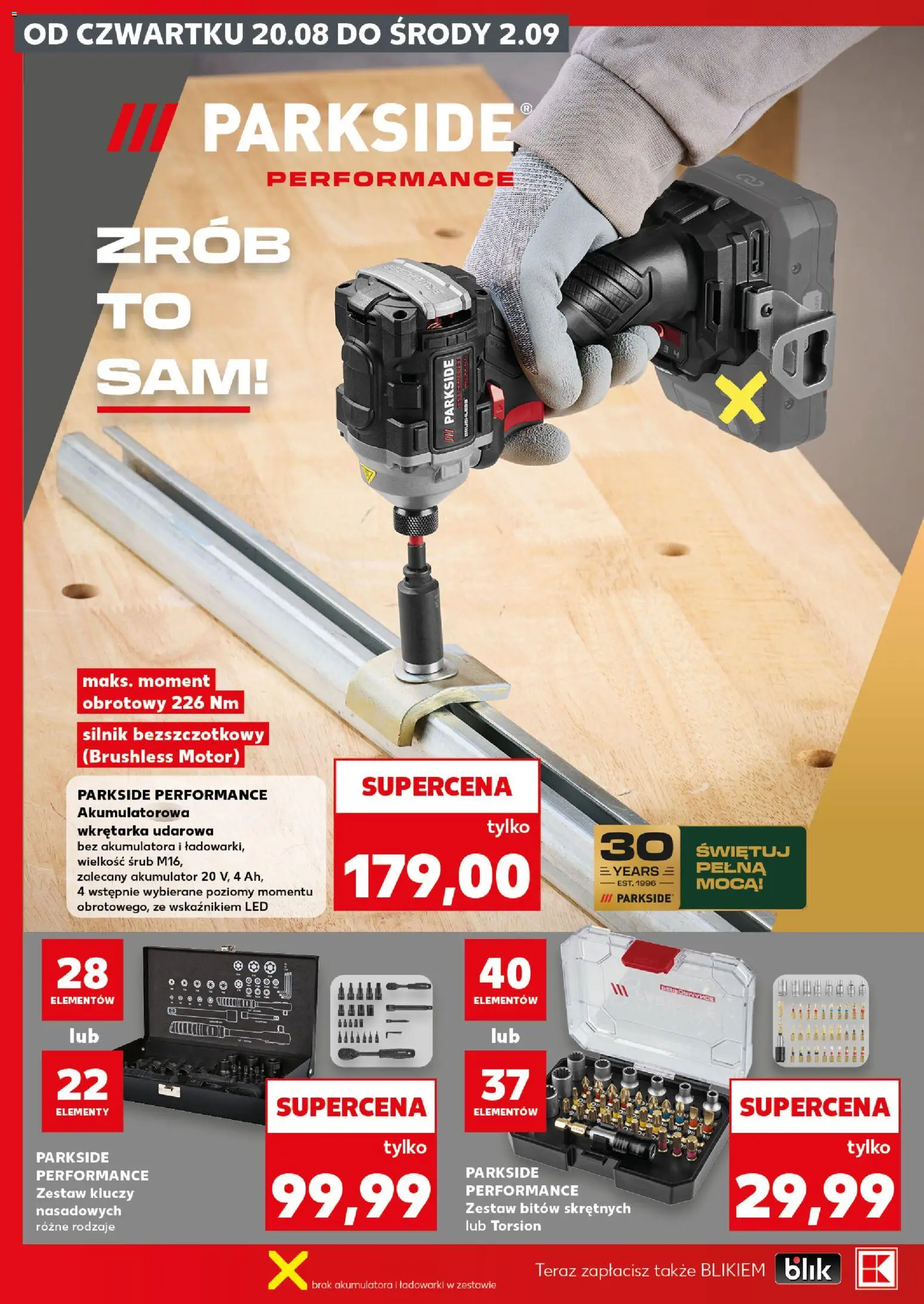 Kaufland Polsko leták - Złap okazje od 20.08.2026 | Strana: 2 | Produkty: Parkside, LED