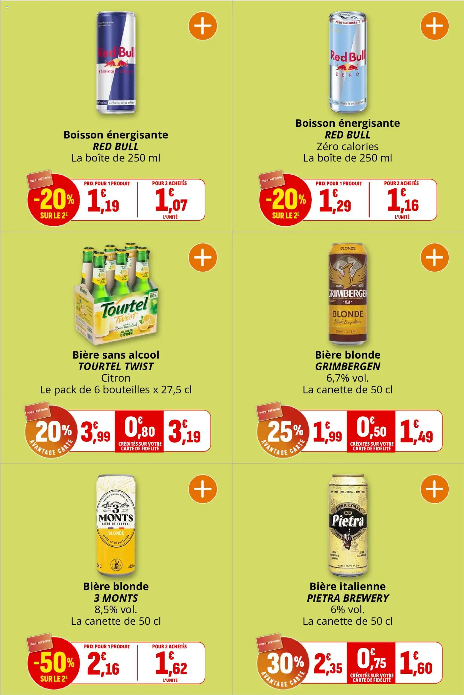 {H1} | Page: 36 | Produits: Alcool, Bière blonde, Boisson énergisante, Bière sans alcool