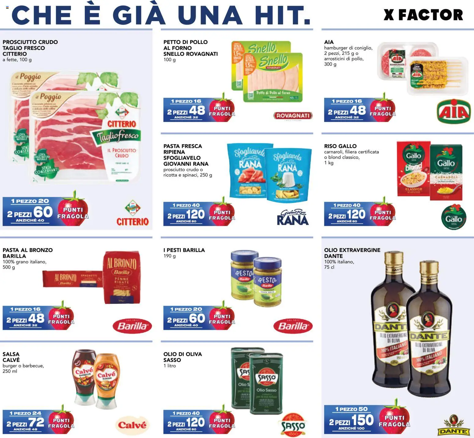 Volantino Esselunga S del 08/10/2026 | Pagina: 6 | Prodotti: Prosciutto Crudo, Pollo, Riso, Olio