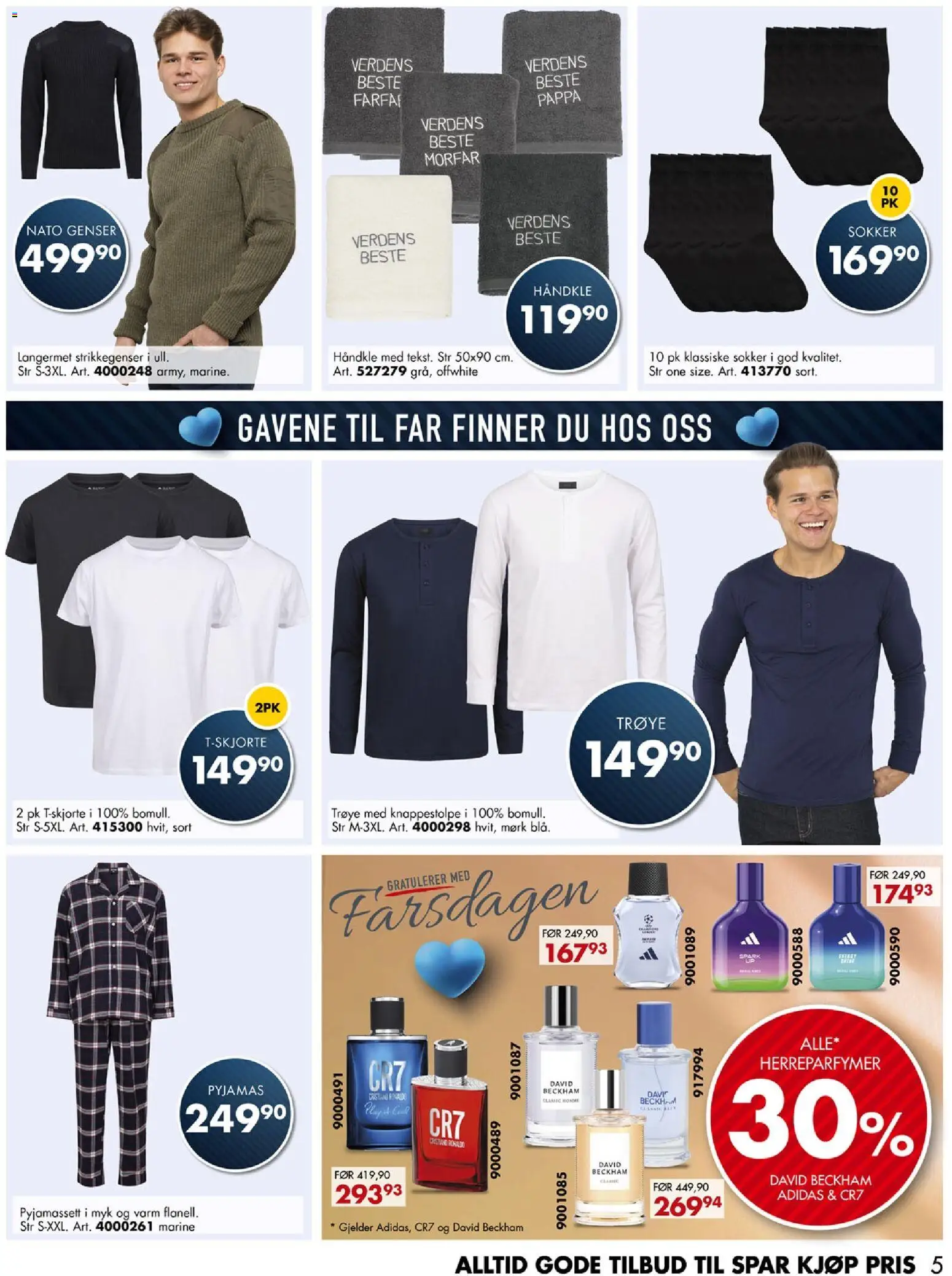 {H1} | Side: 5 | Produkter: Genser, Sokker, Pyjamas