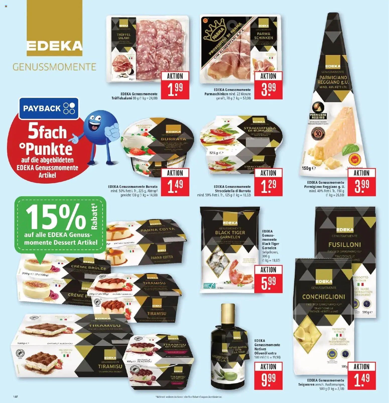 Marktkauf Prospekt Friedrichshafen (ab 03.08.2026) » Angebote online | Seite: 14 | Produkte: Olivenol, Alkohol, Pasta, Sahne