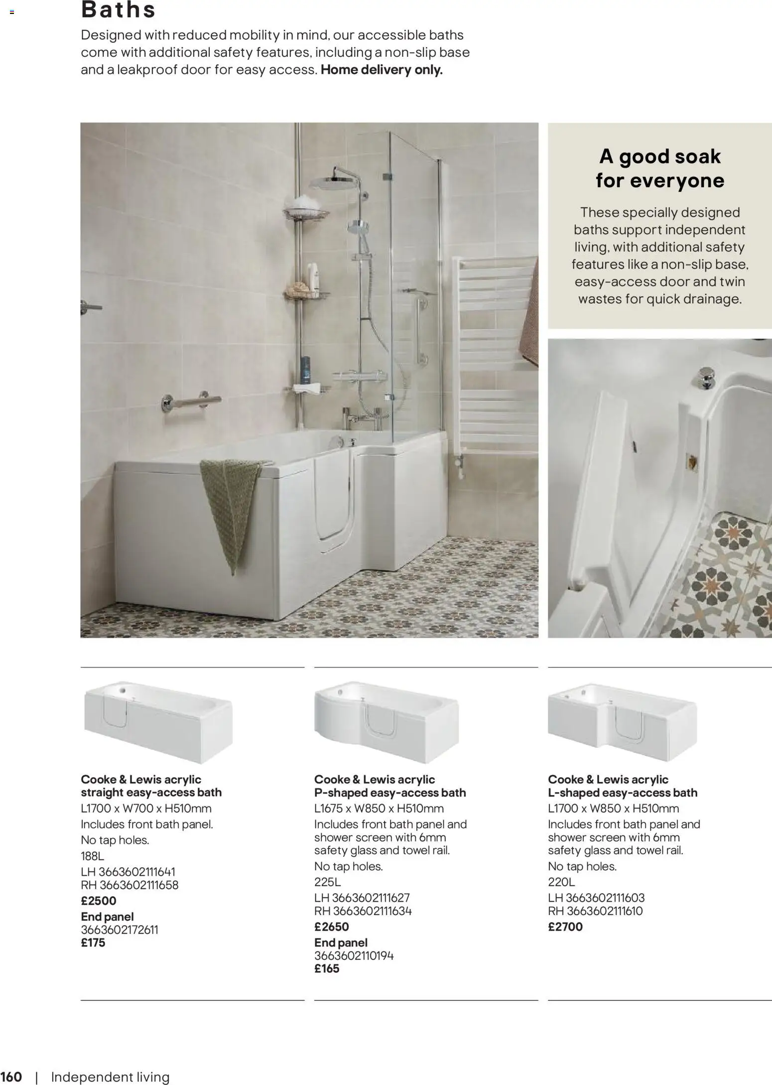 {H1} | Page: 161 | Products: Bath, Shower, Door, Towel