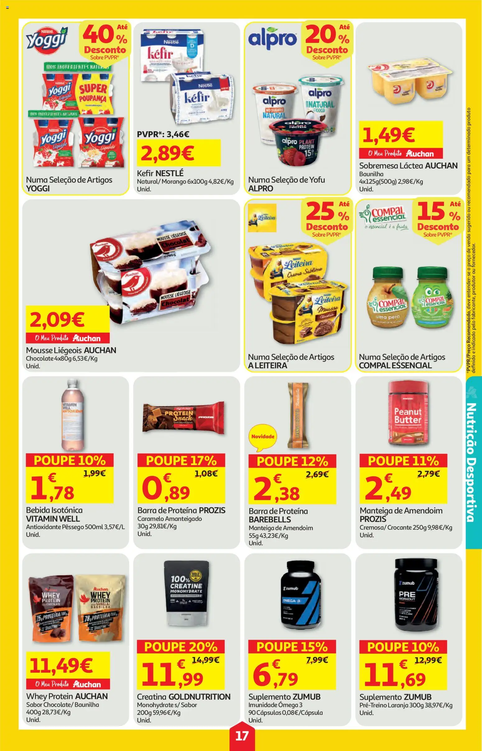 Auchan folheto │ válido de 07.05.2026 | Página: 17 | Produtos: Kefir nestlé, Nestlé, Bebida, Proteina