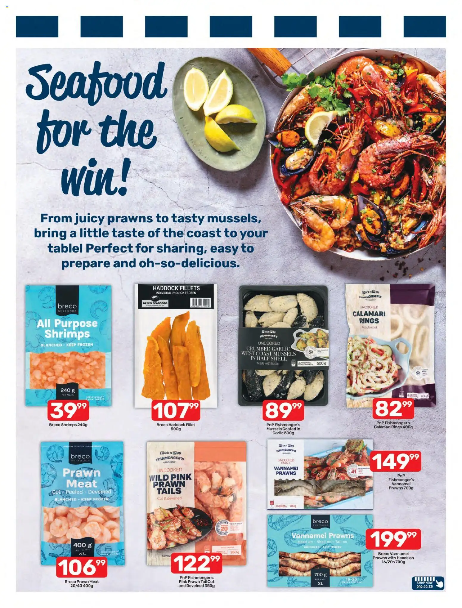 New Pick n Pay catalogue – valid from 26/10/2026 | Page: 5 | Products: Table, Mask, Seafood, Garlic