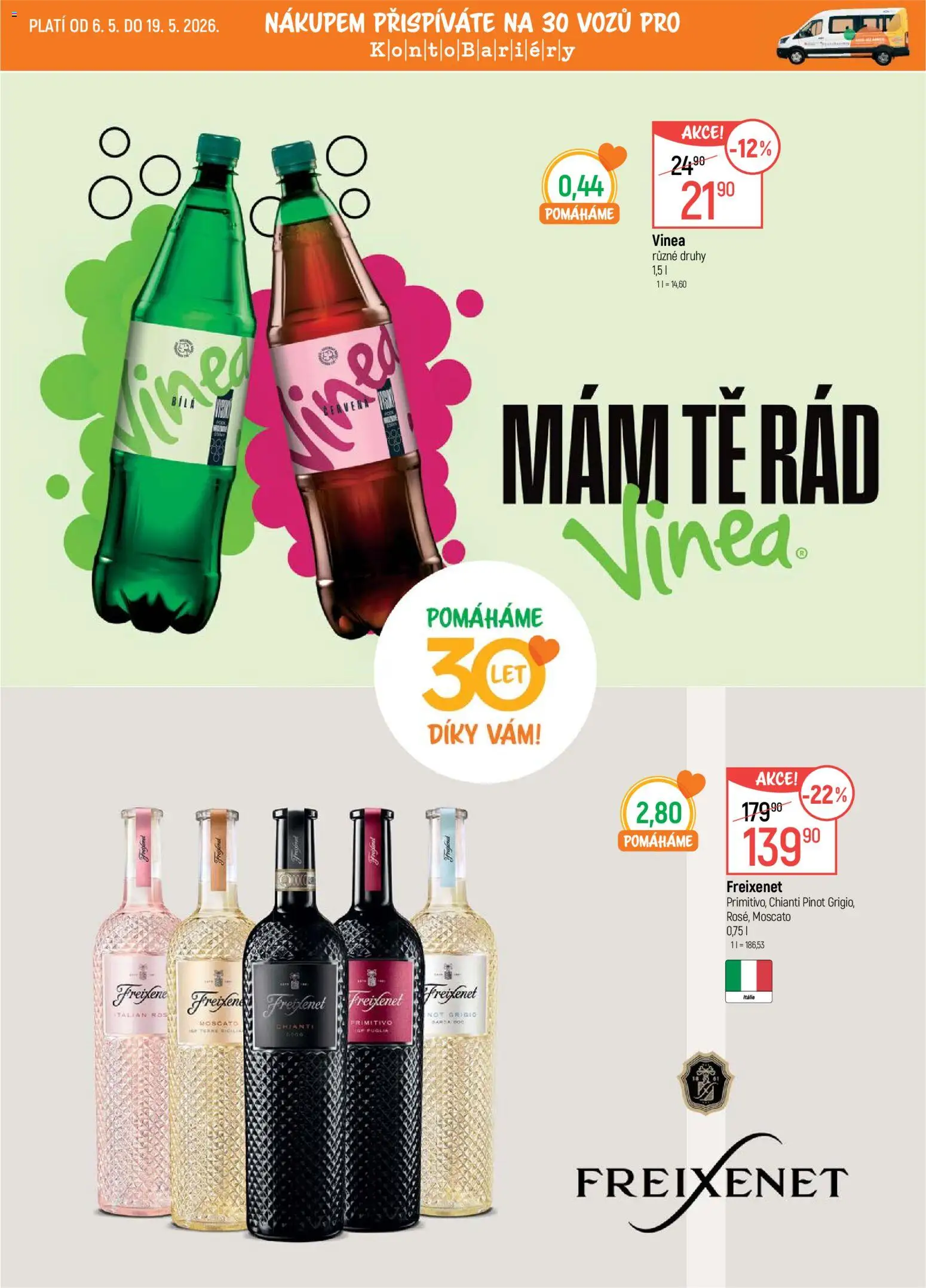 Globus leták - Liberec od 06.05.2026 | Strana: 27 | Produkty: Moscato, Primitivo, Vinea